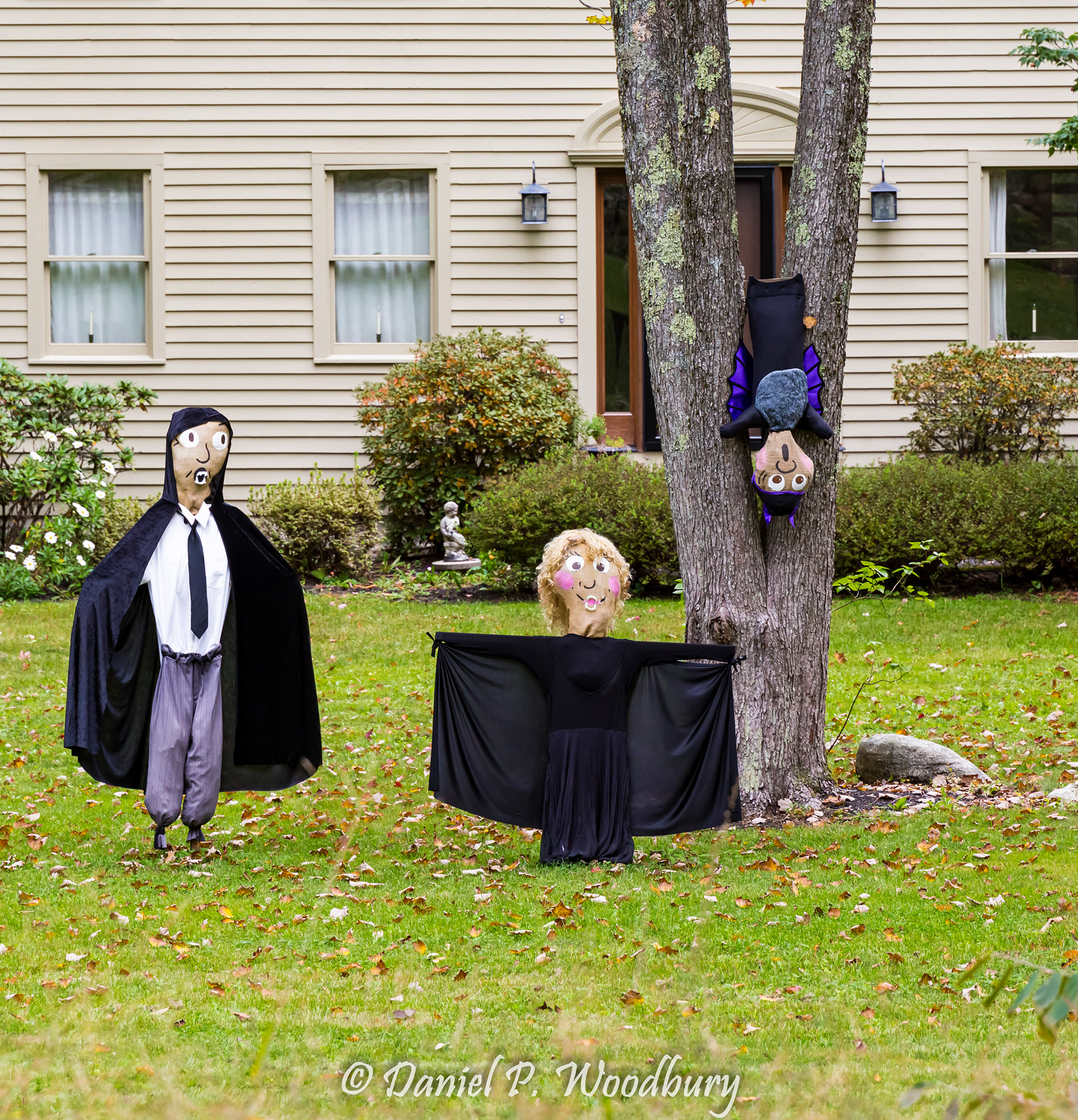 Family Vampire Scarecrows