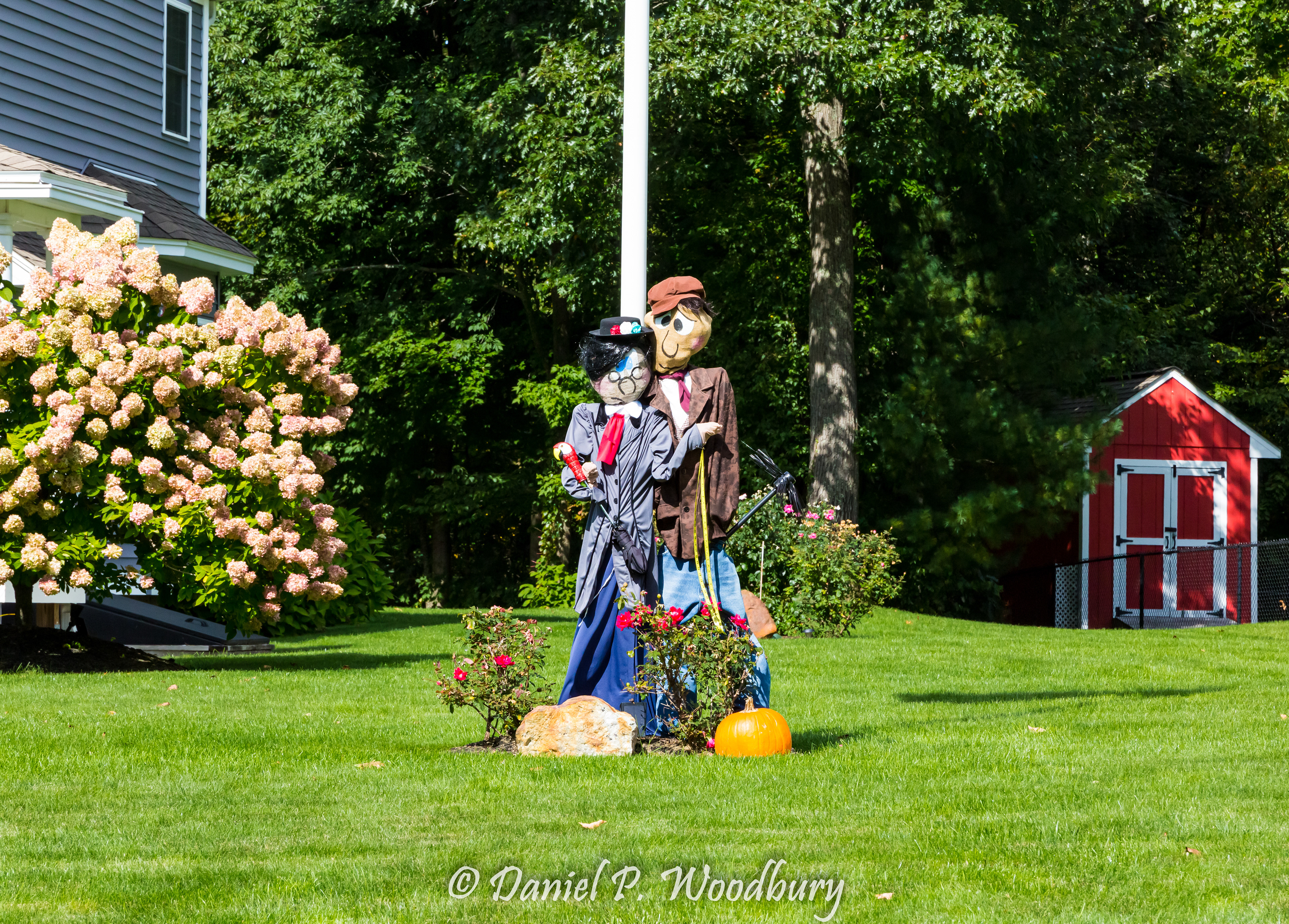 Mary Poppins & Bert Scarecrows