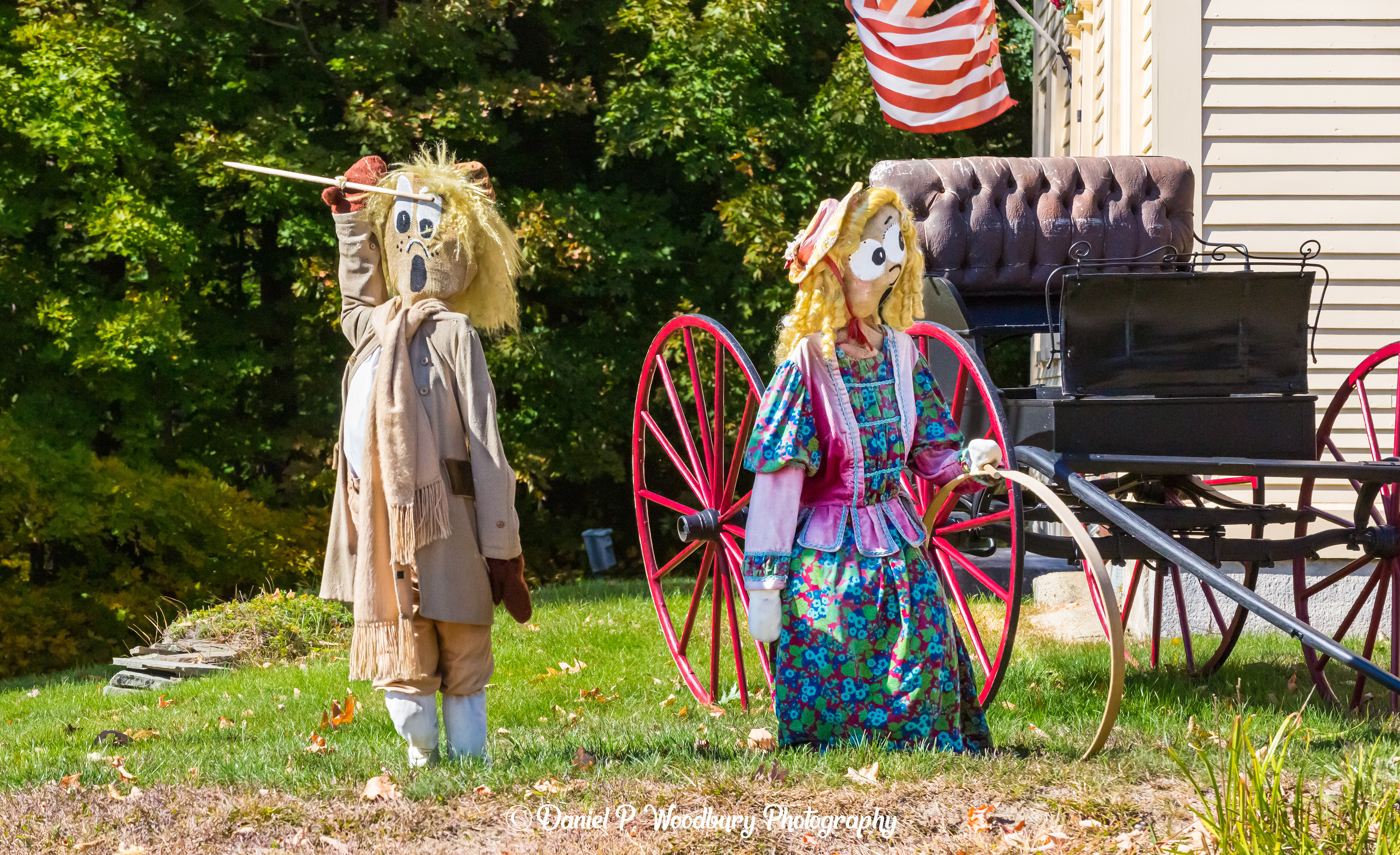 Patriotic Scarecrows