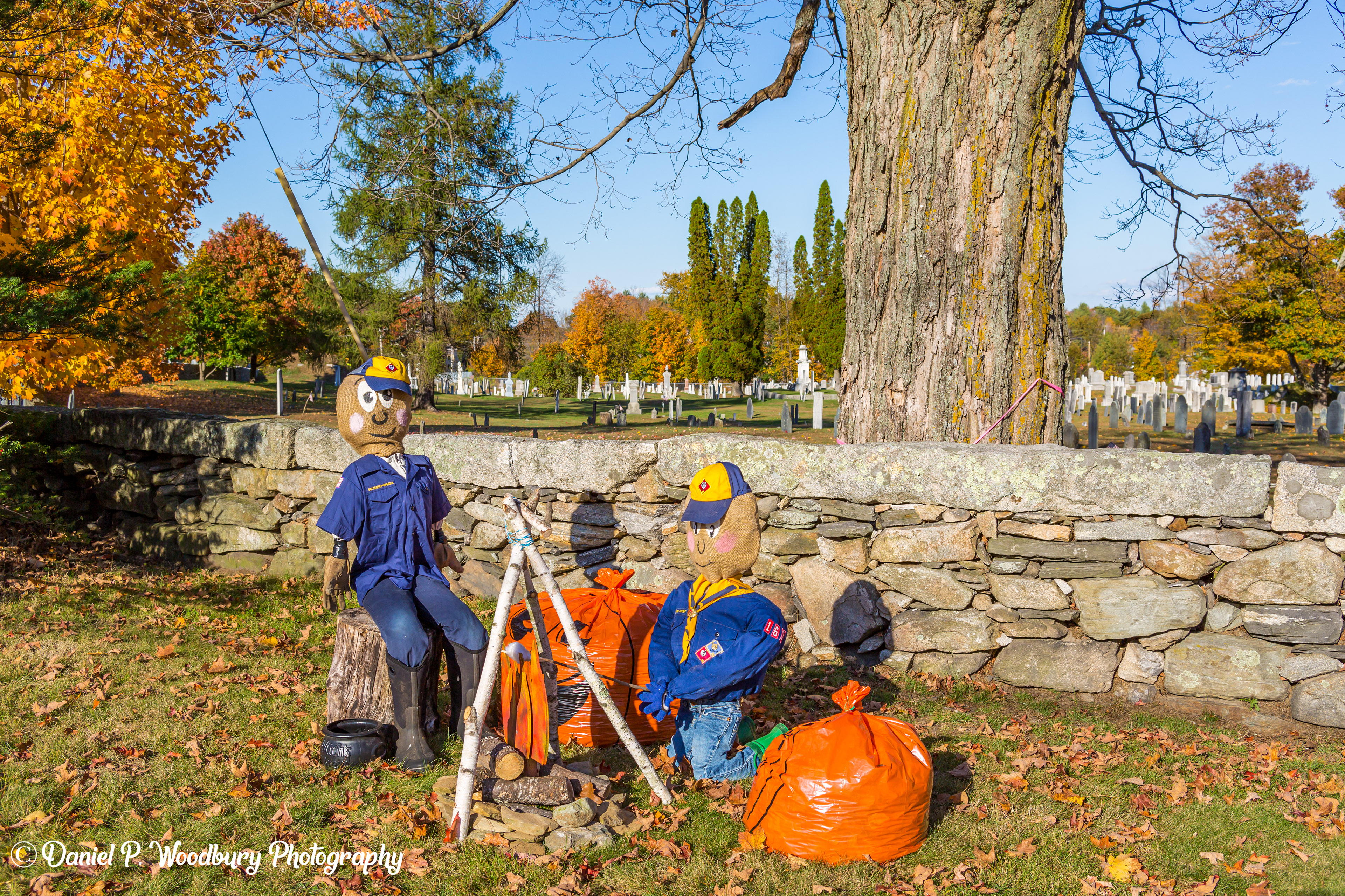 Boy Scout Scarecrows