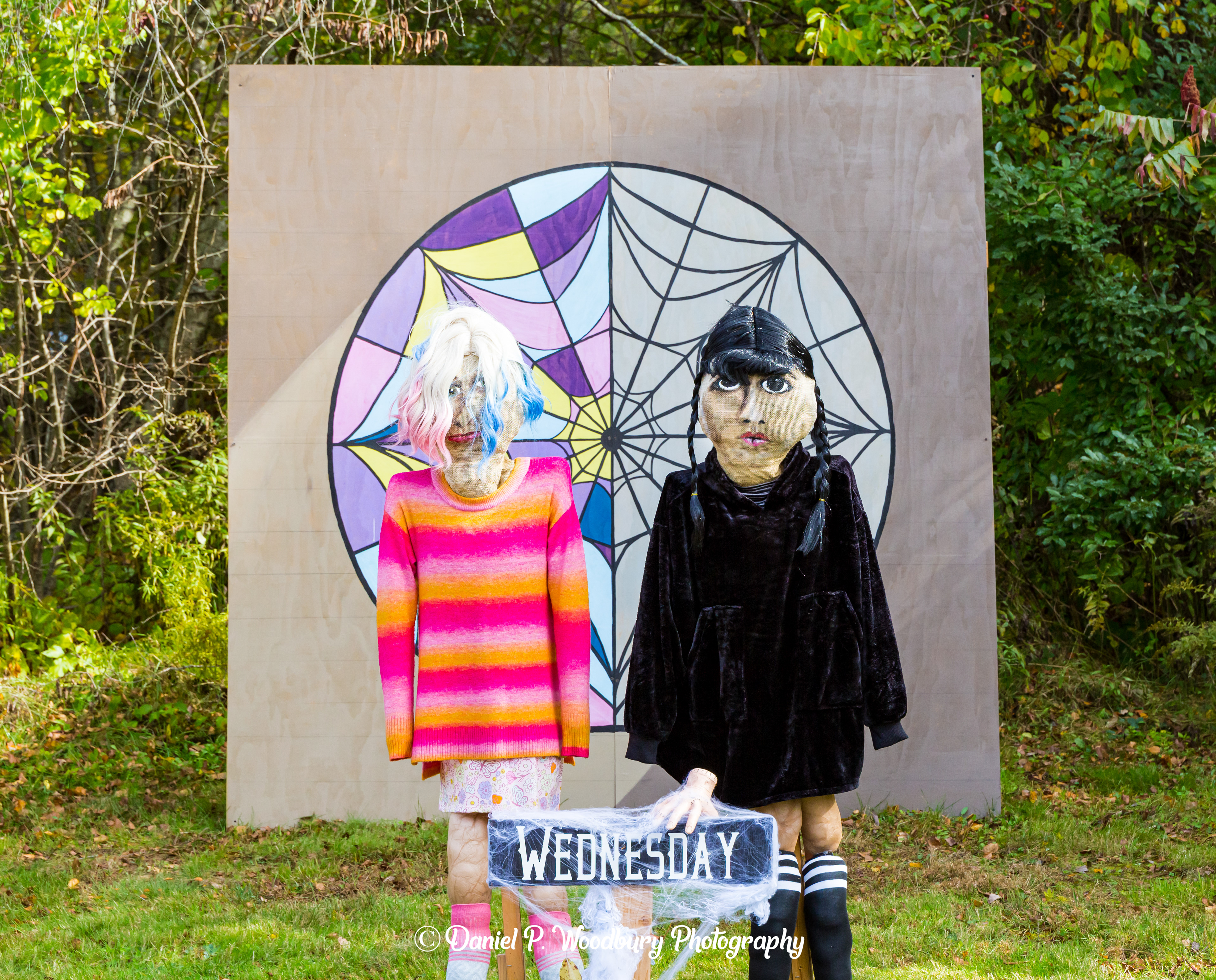 Wednesday & Larissa Scarecrows