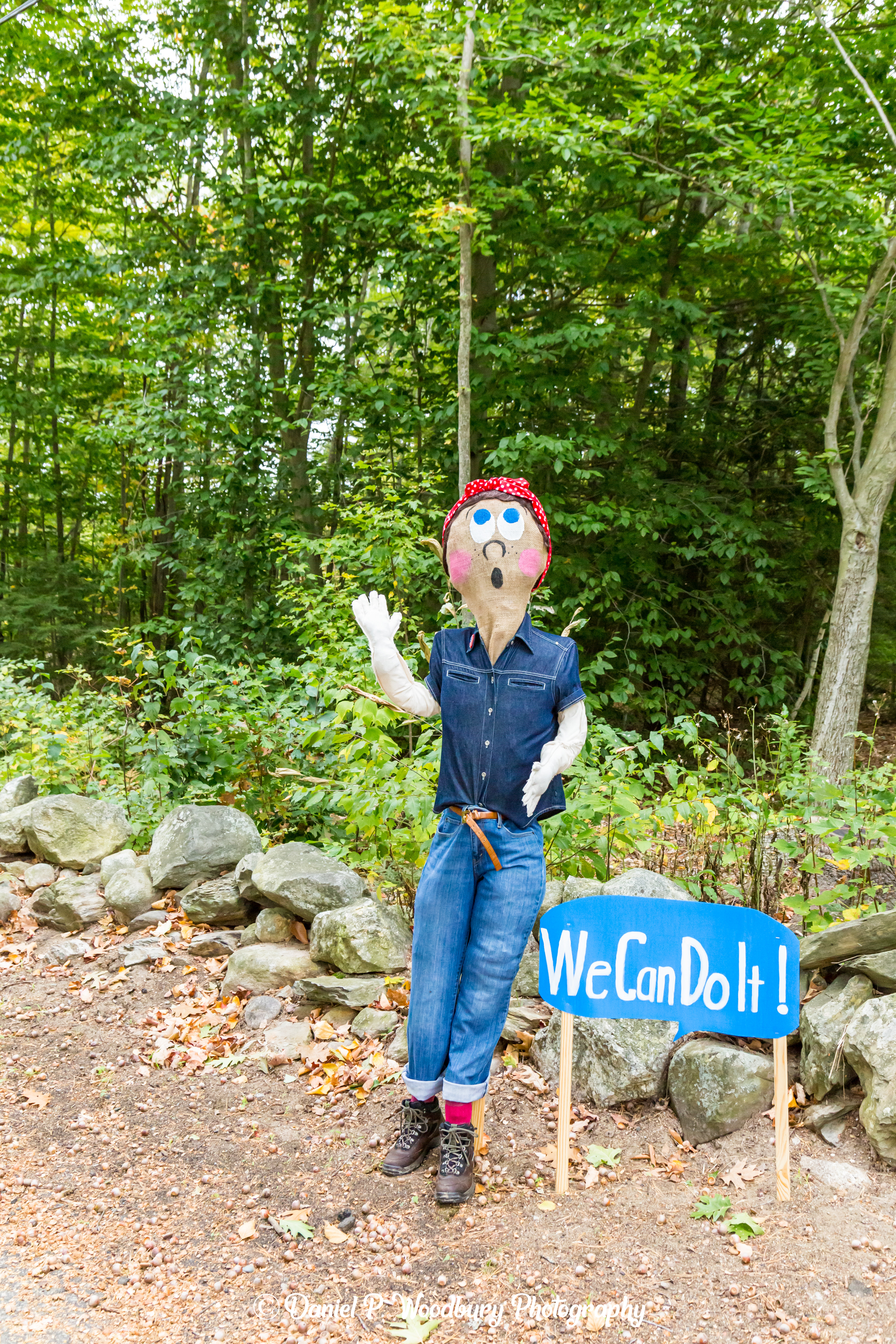 Rose, The Riveter Scarecrow