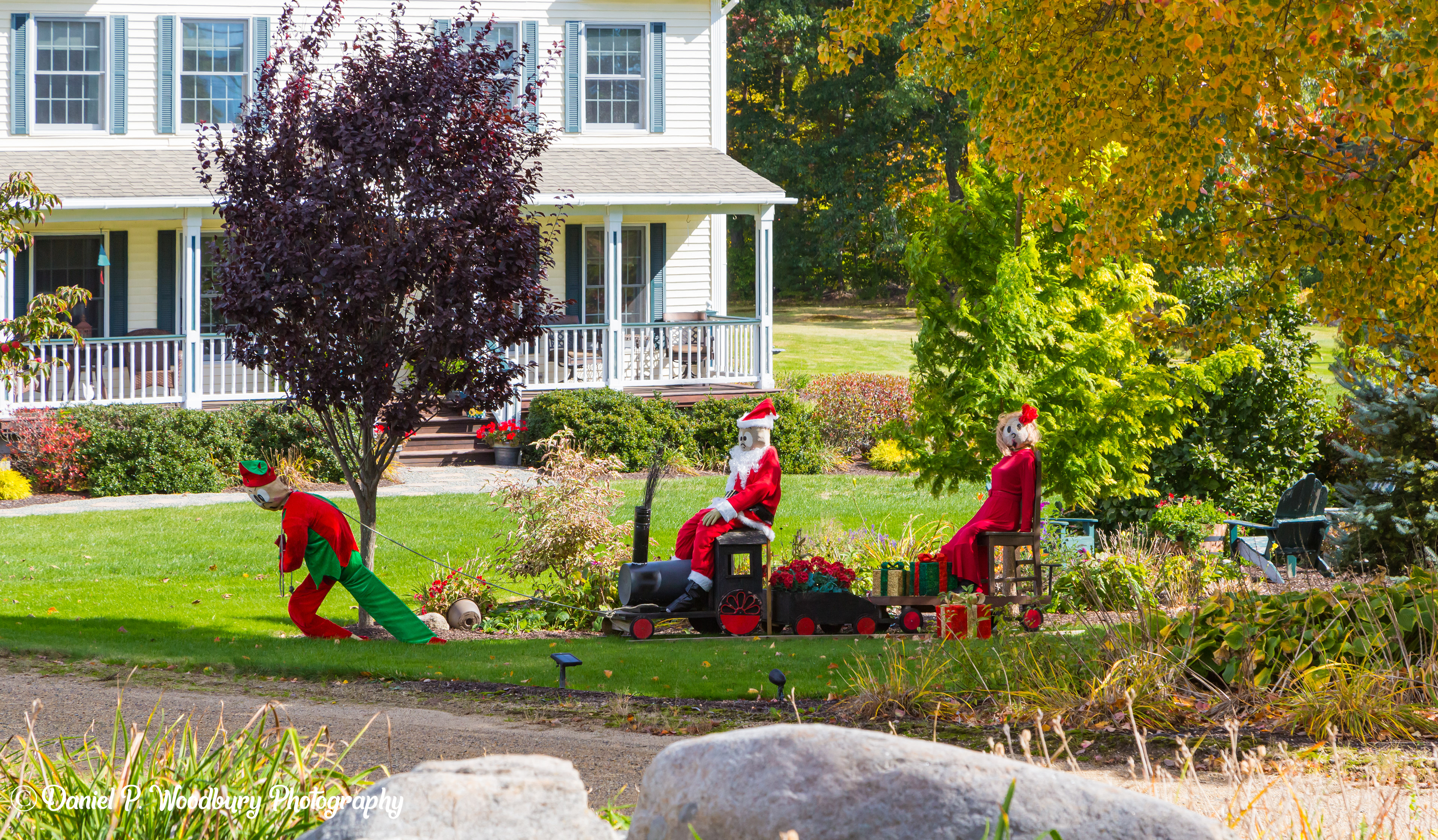 Santa's Sleigh Scarecrows