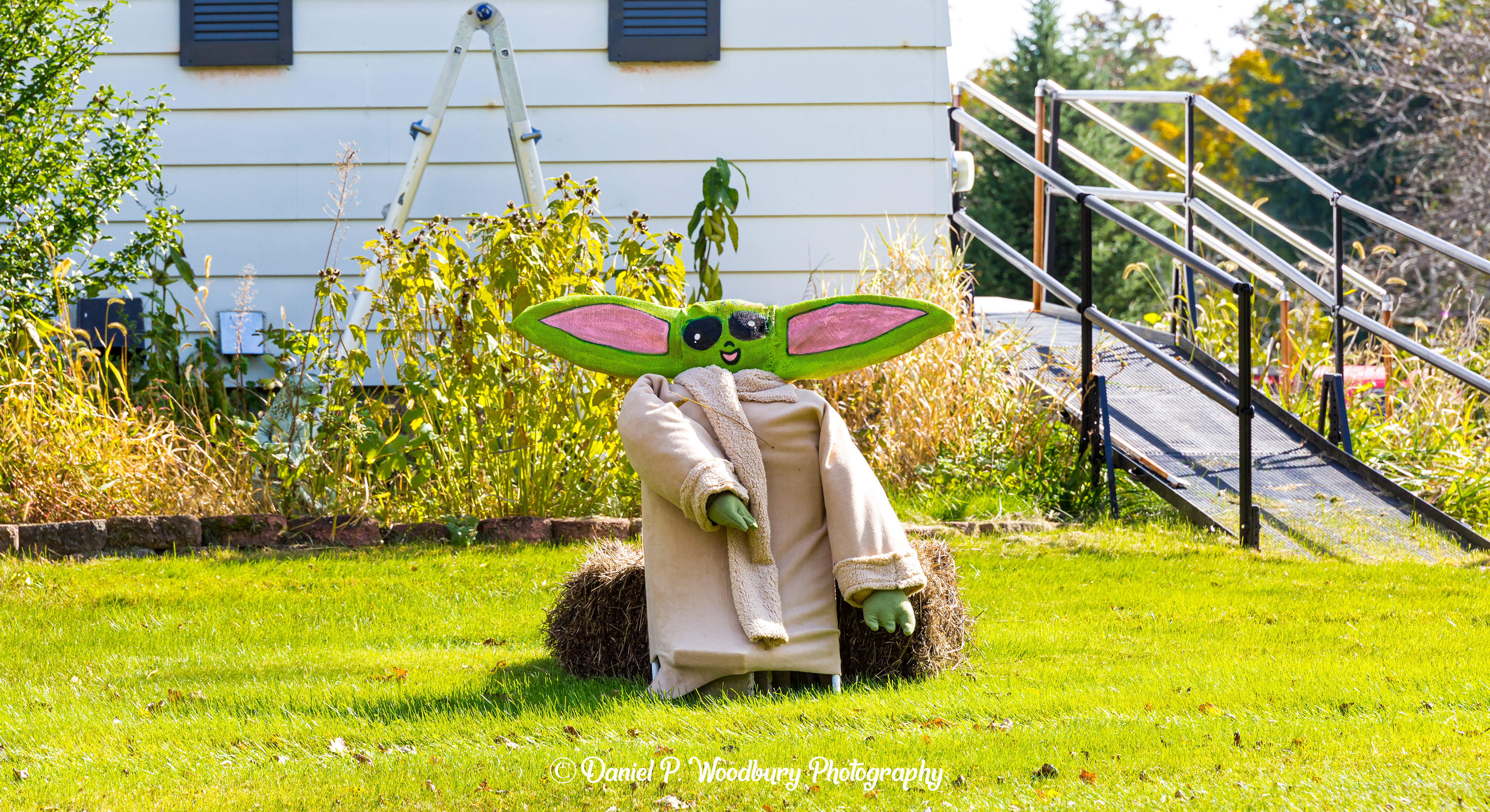 Baby Yoda Scarecrow