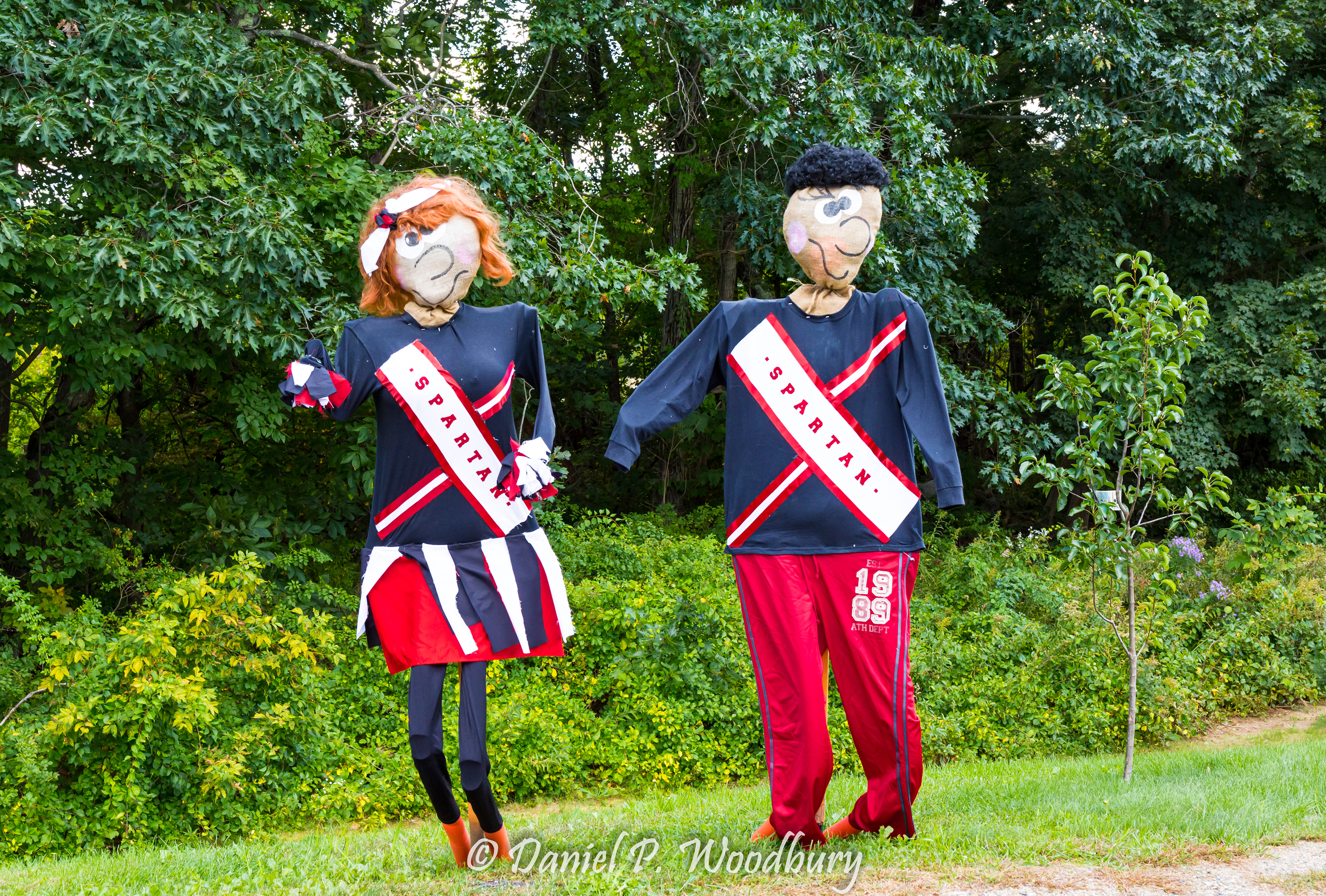 SNL Spartan Cheerleader Scarecrows