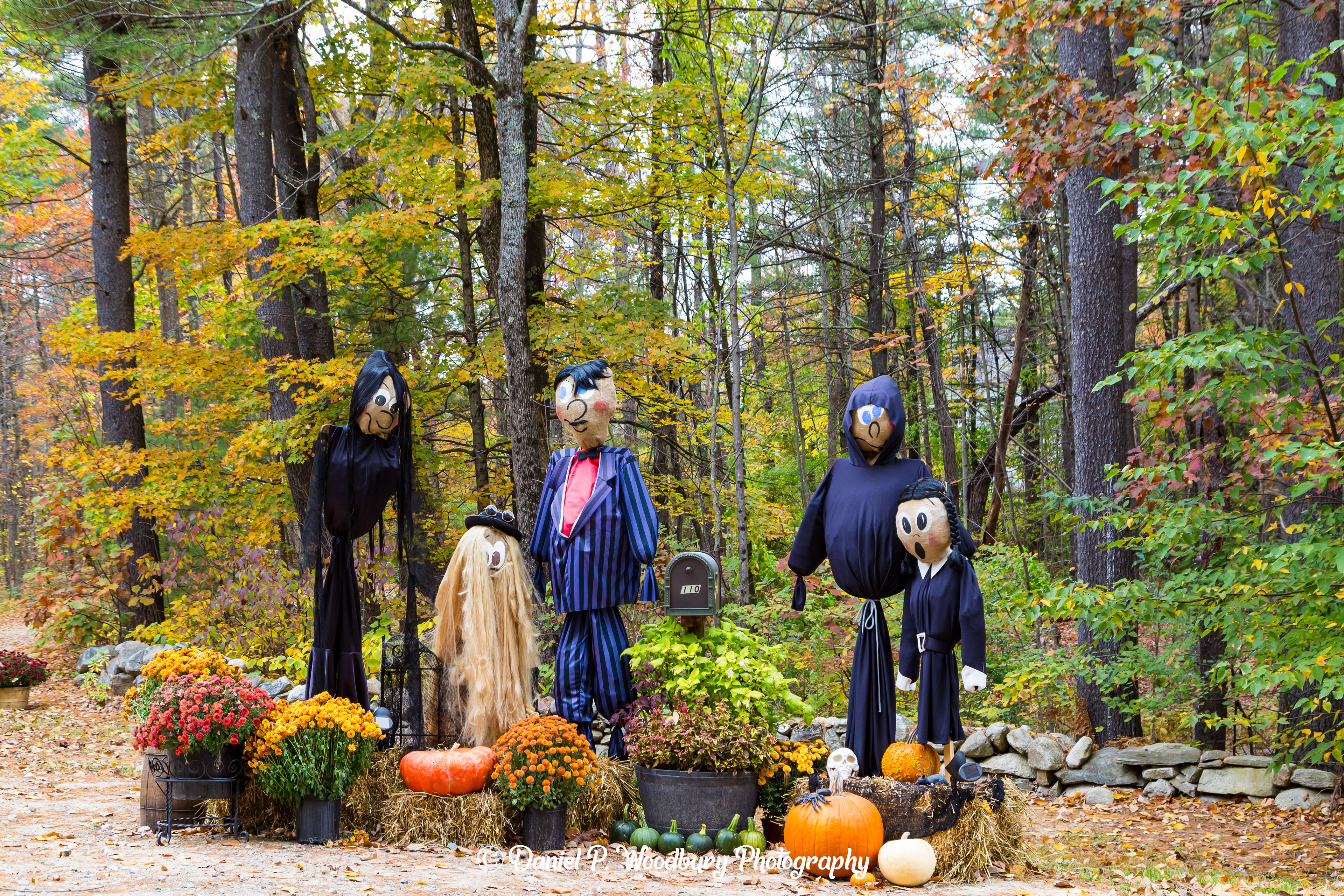 The Addams Family Scarecrows