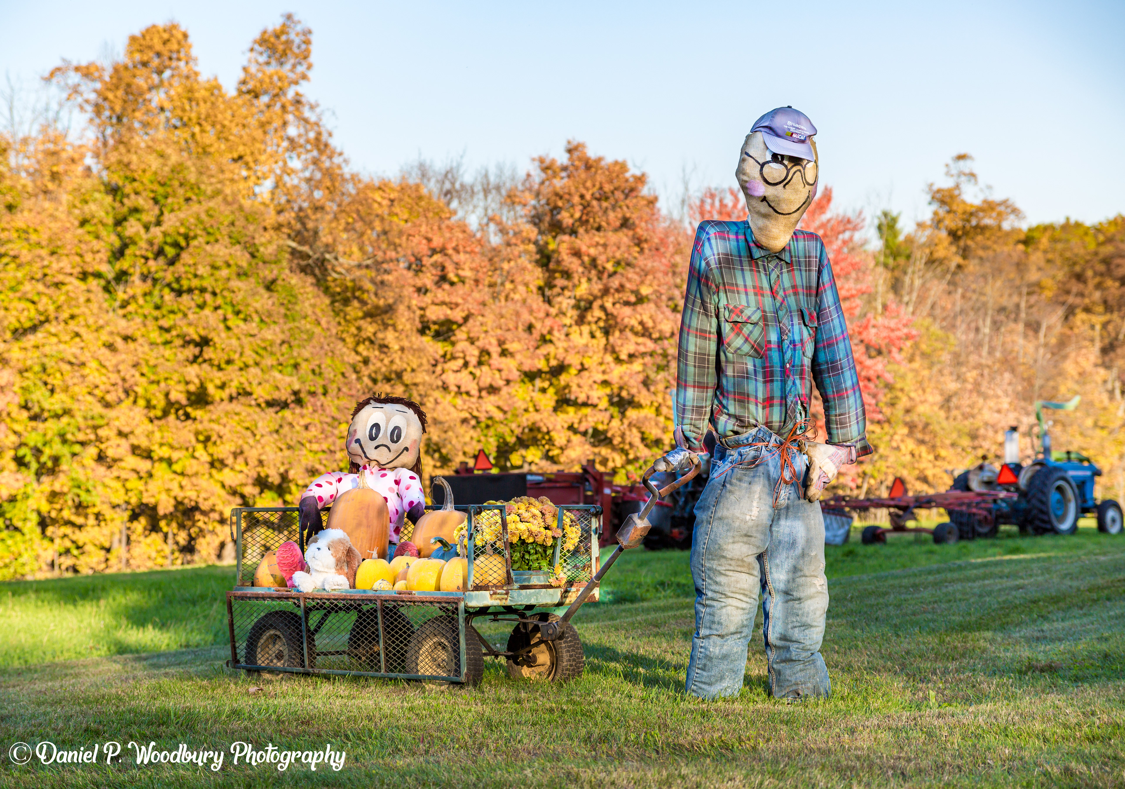 Farmer & Daughter Scarecrows