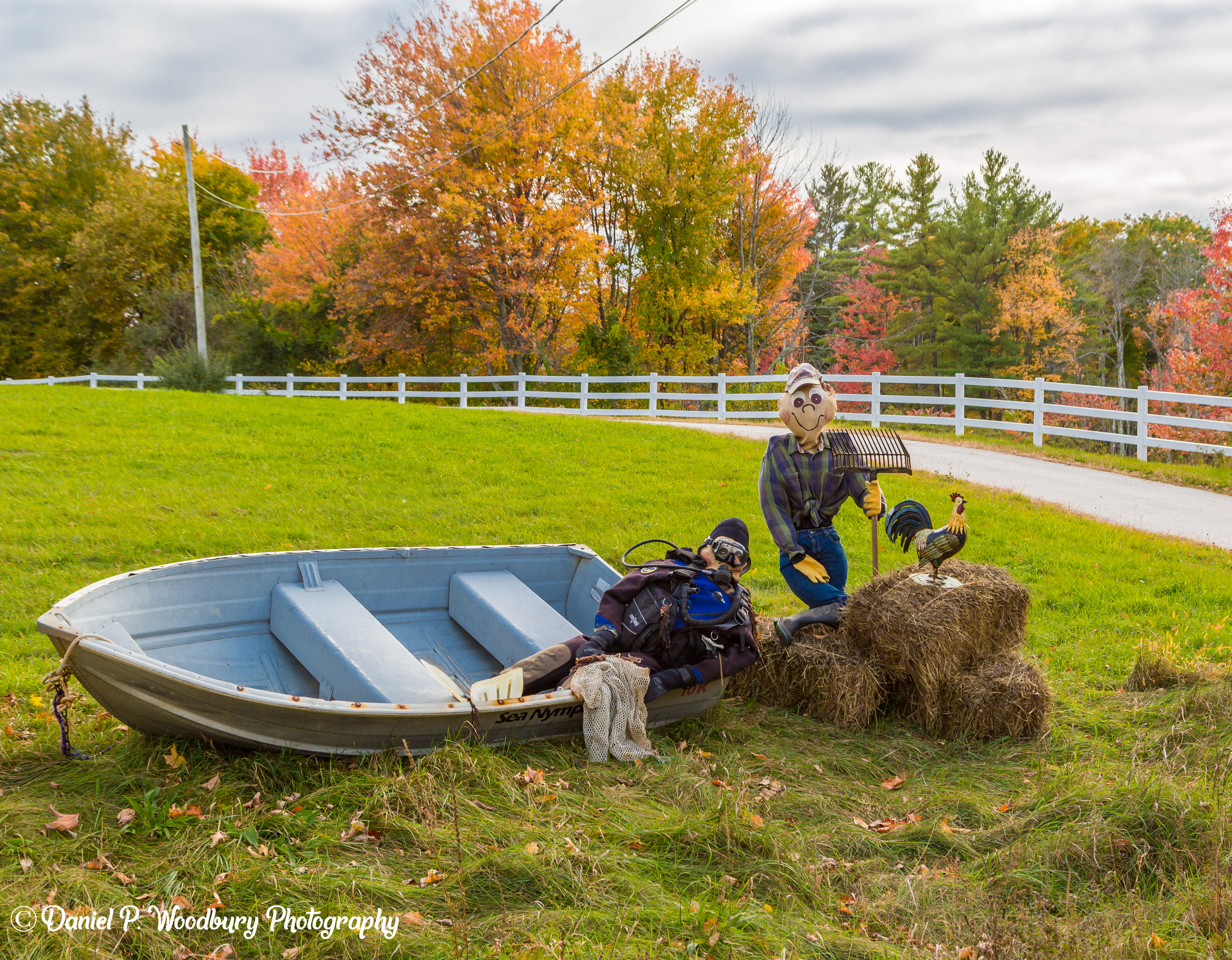 Fisherman & Farmer Scarecrows