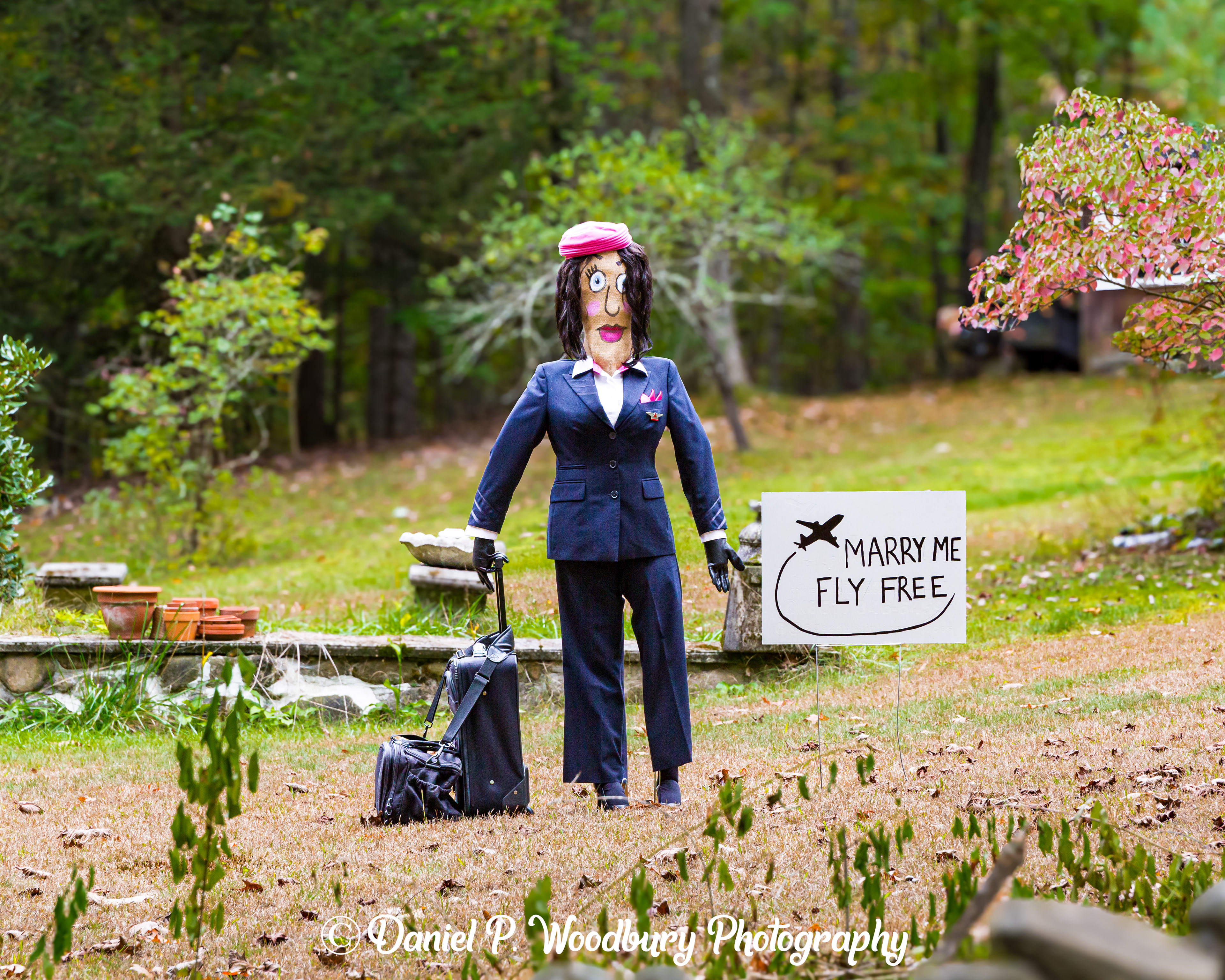 Single Flight Attendant Scarecrow