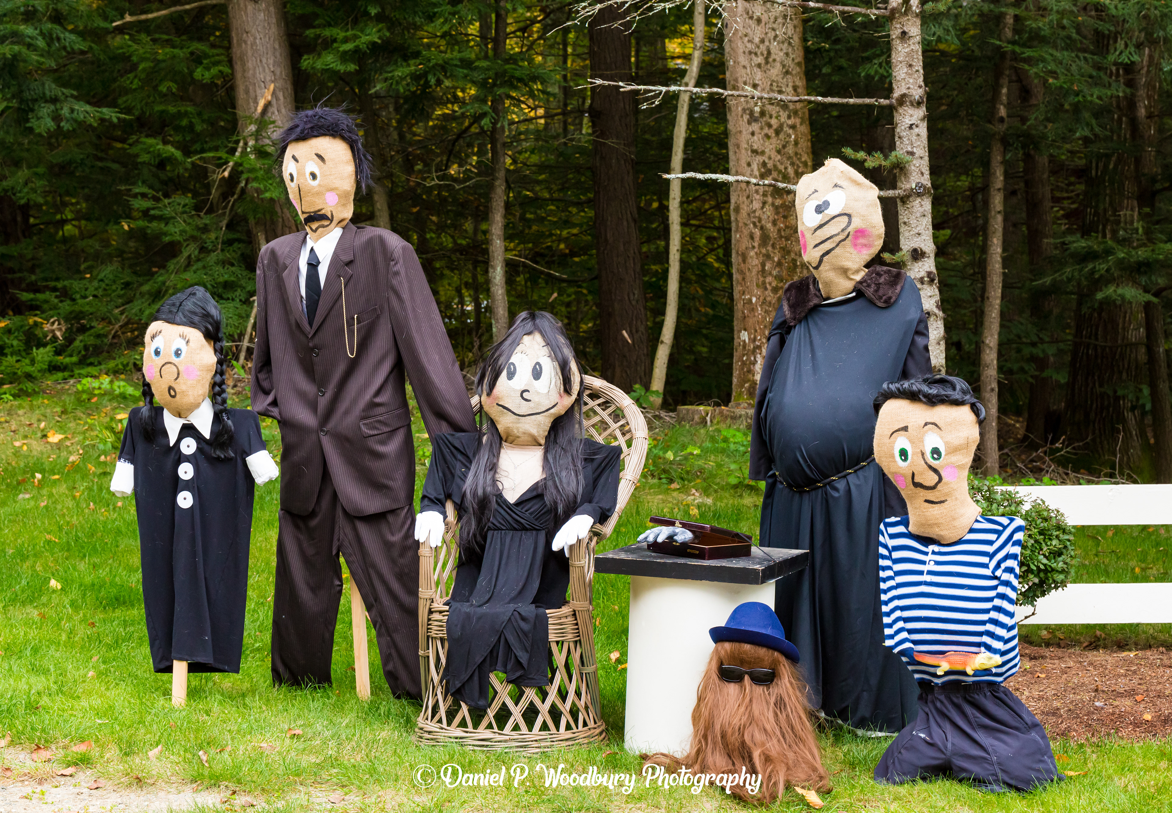 The Addams Family Scarecrows