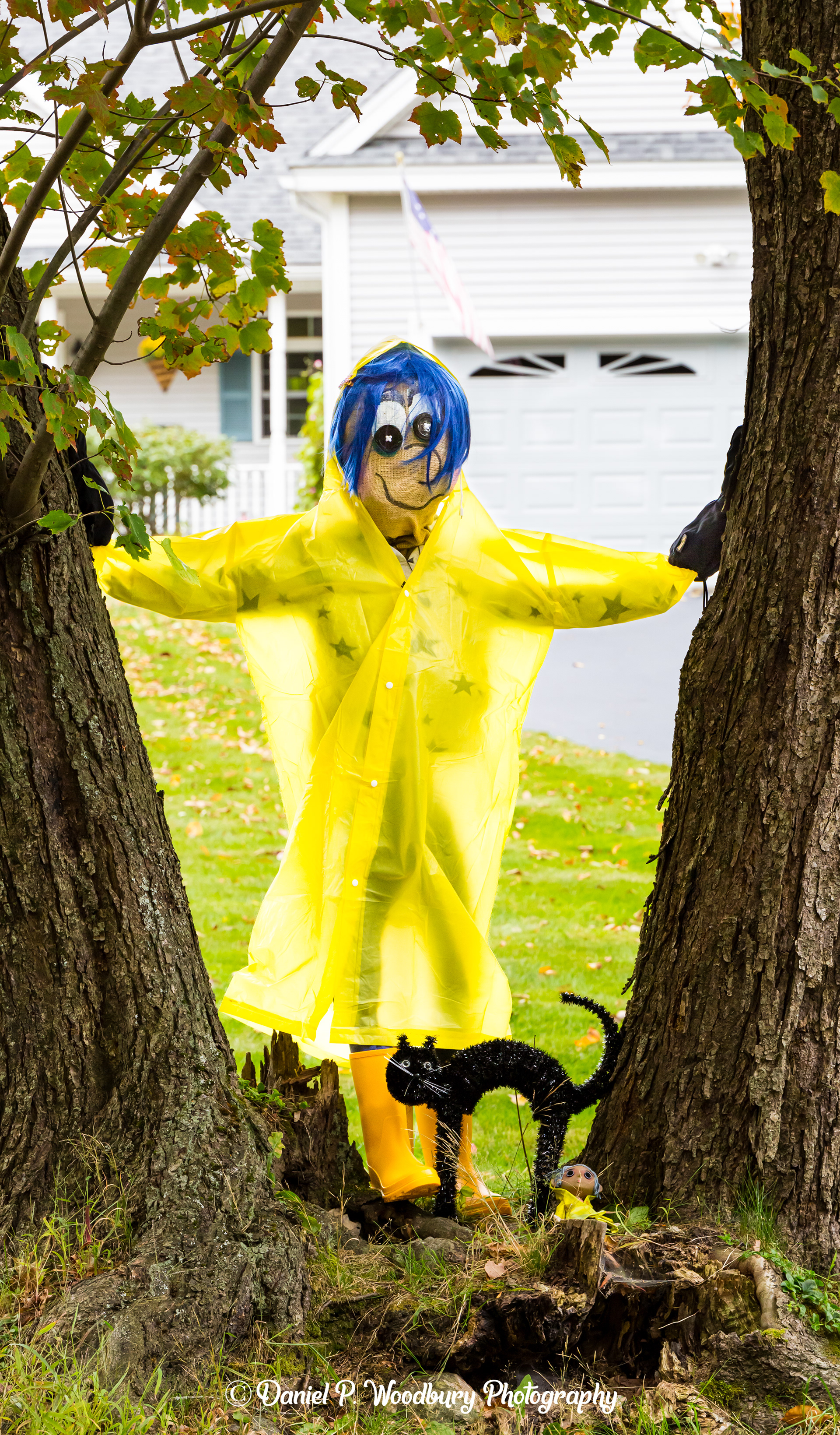 Raincoat Wearin' Scarecrow