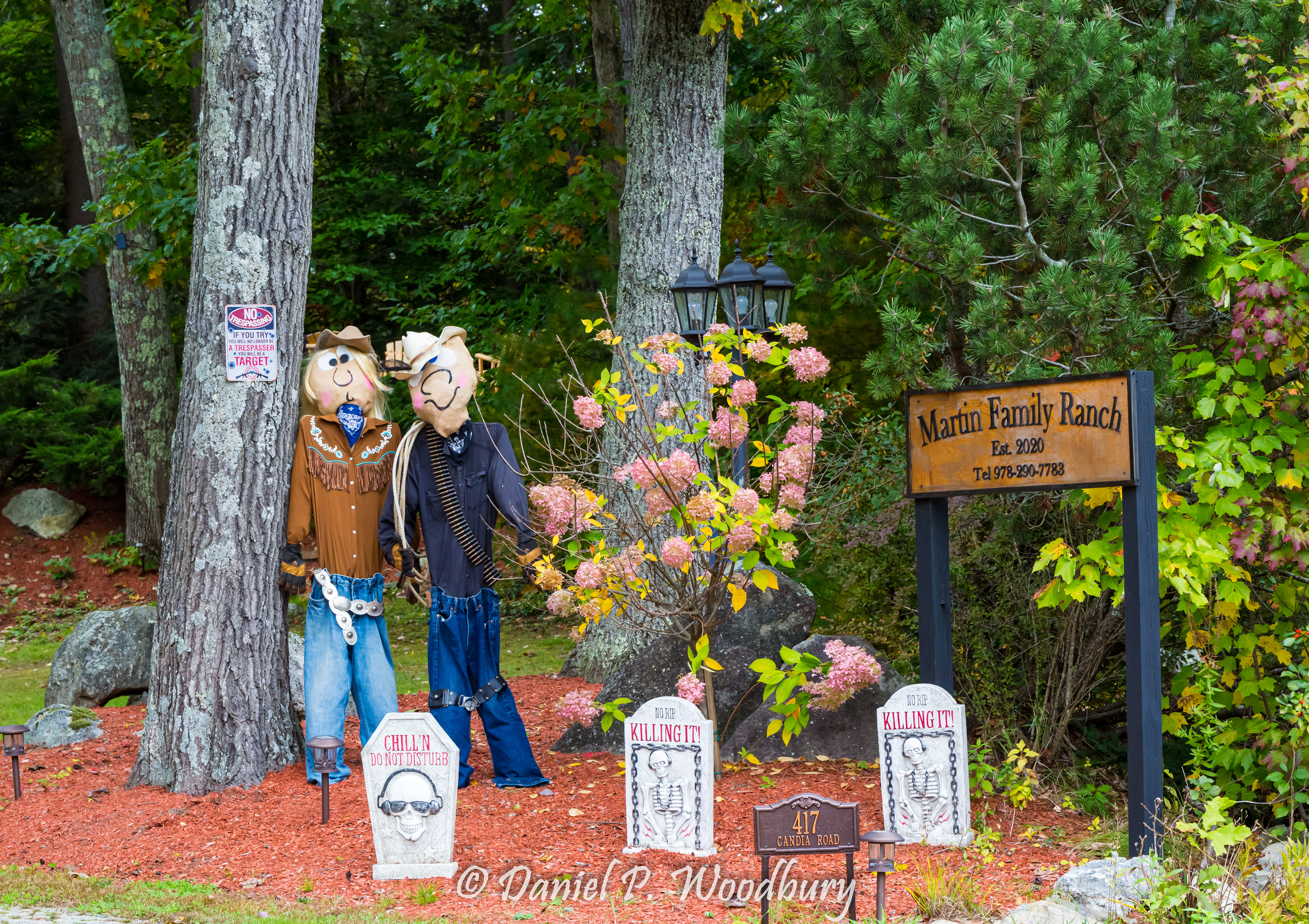 Grave Guardin' Cowboy Scarecrows