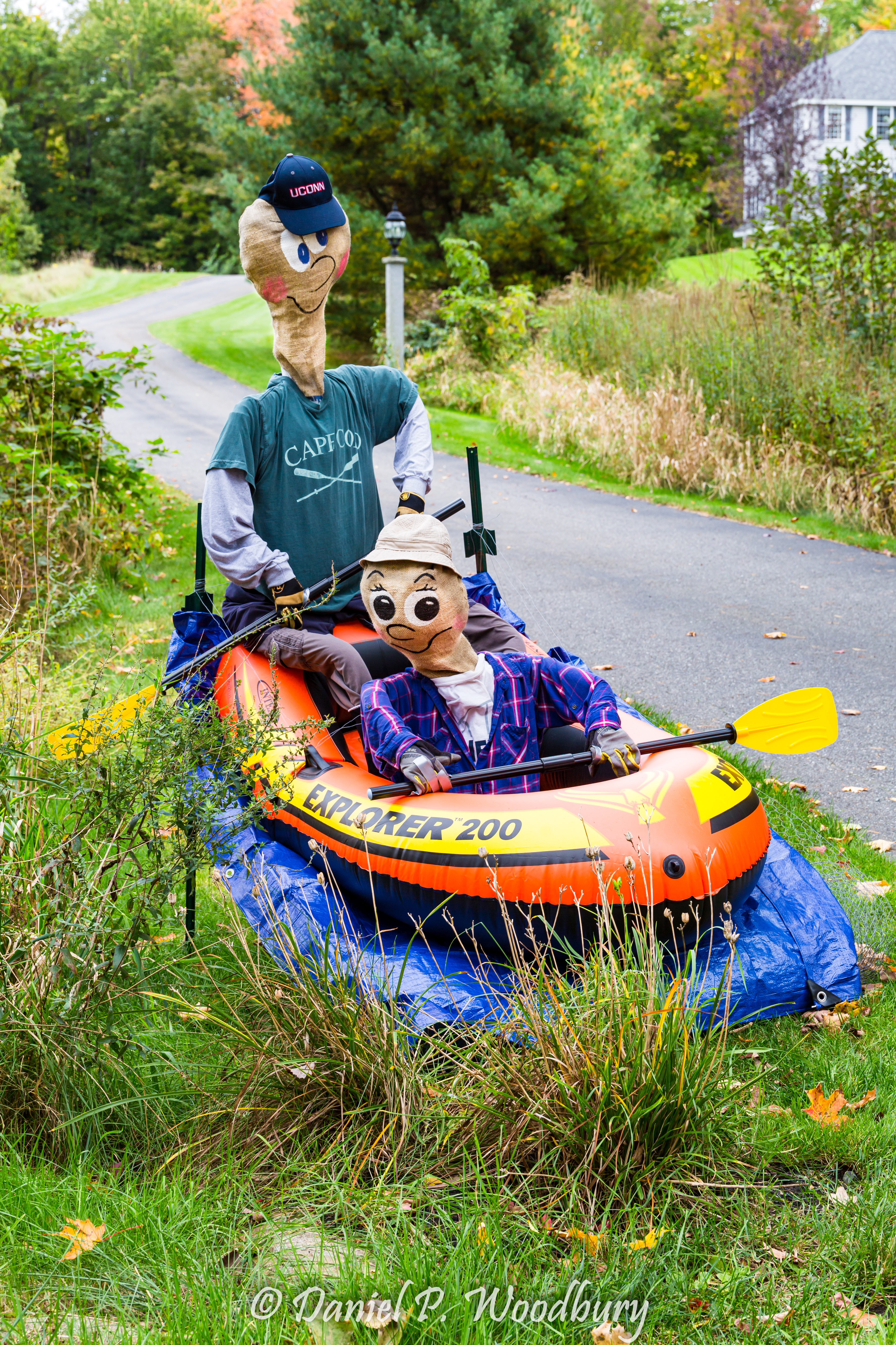 White Water Raftin' Scarecrows