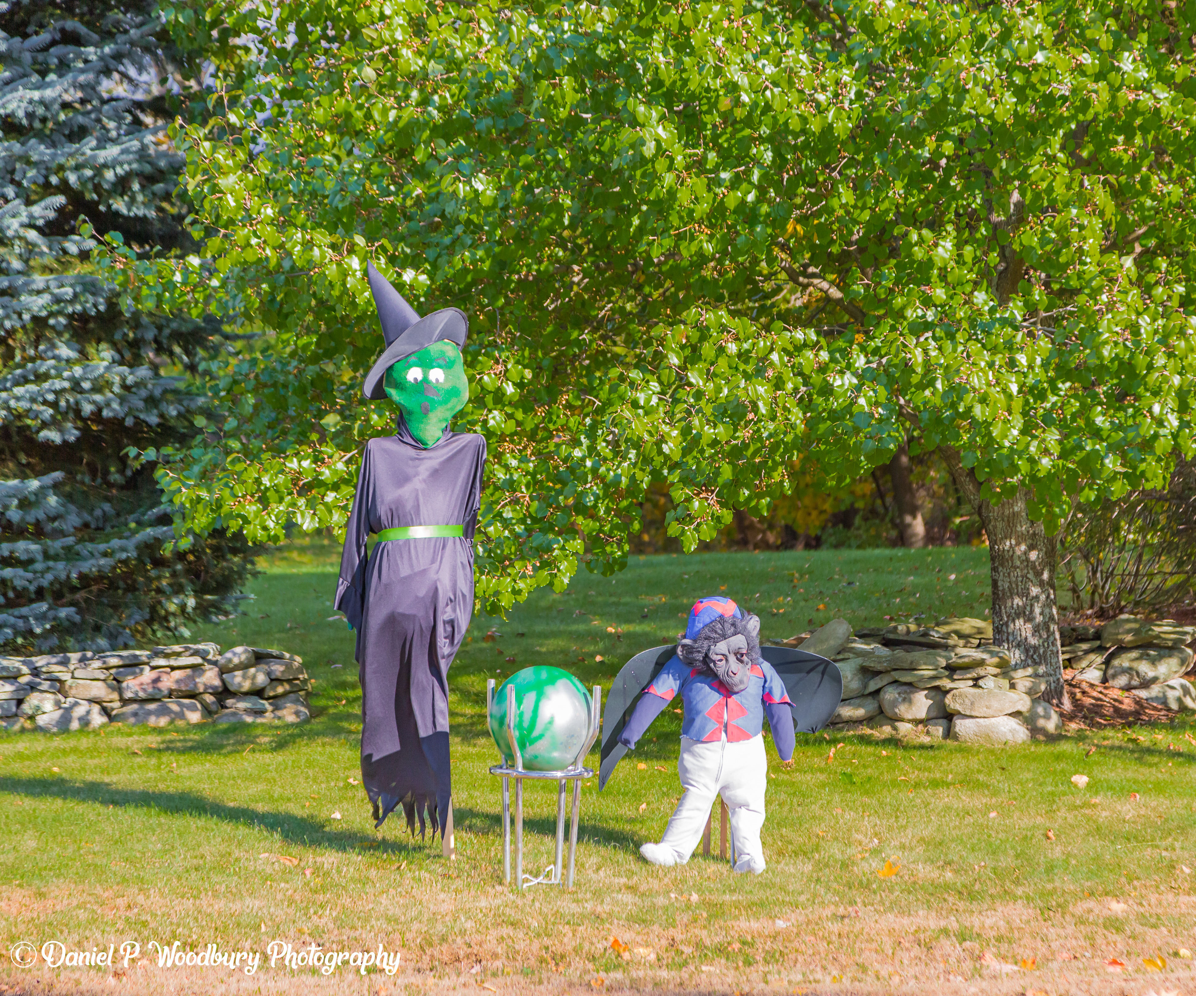 Wicked Witch & Monkey Scarecrows