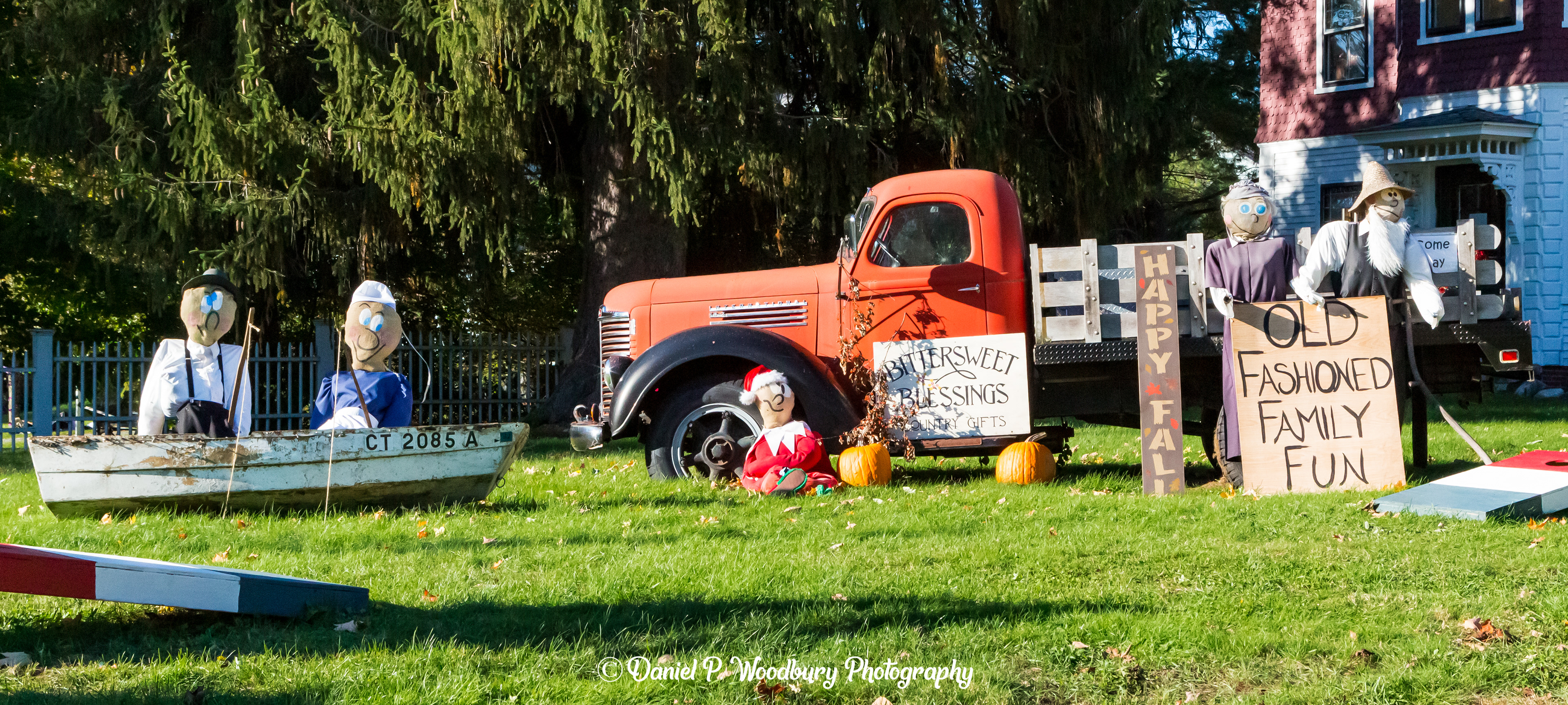 Bittersweet & Elf On The Shelf Scarecrows