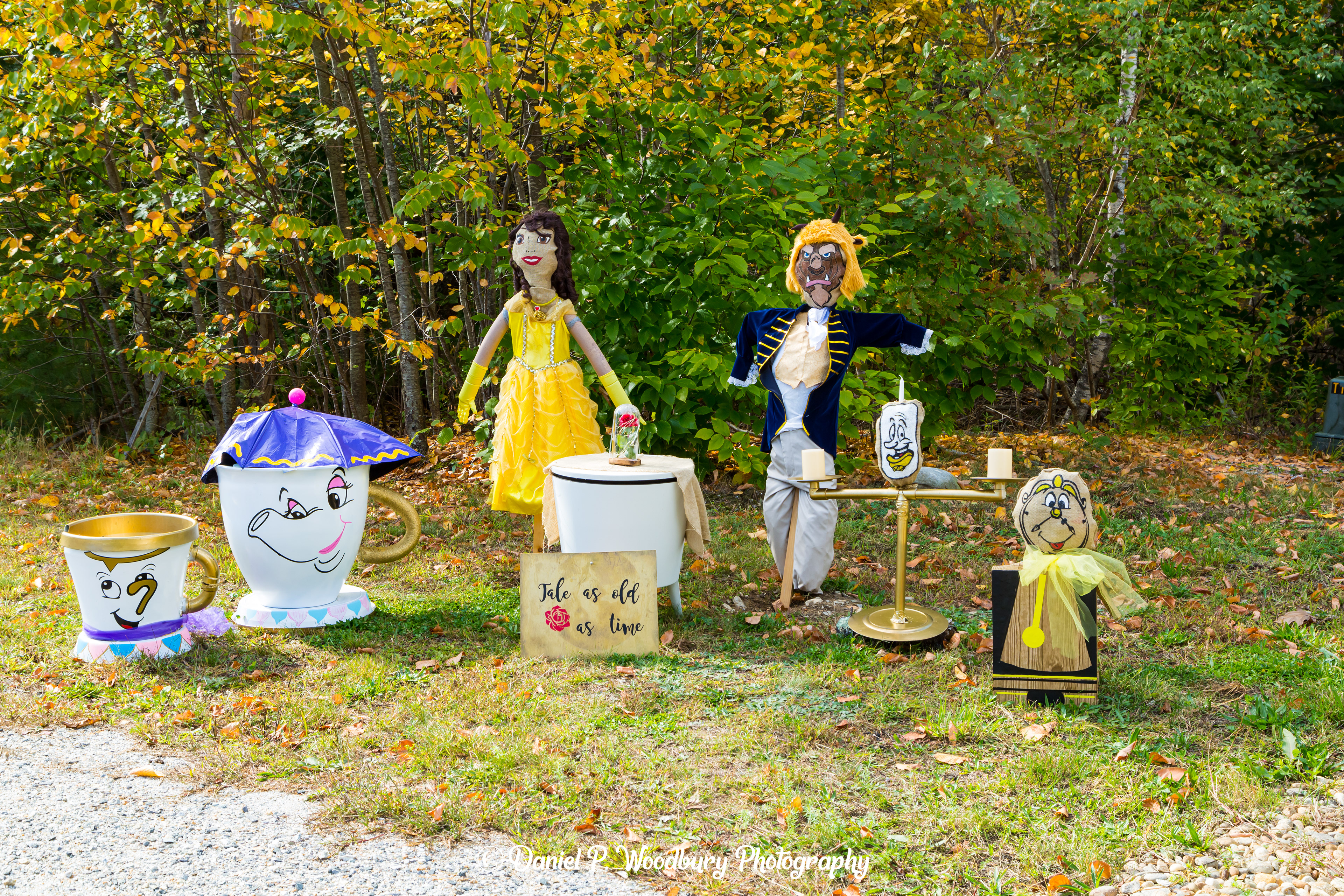 Beauty & The Beast Scarecrows