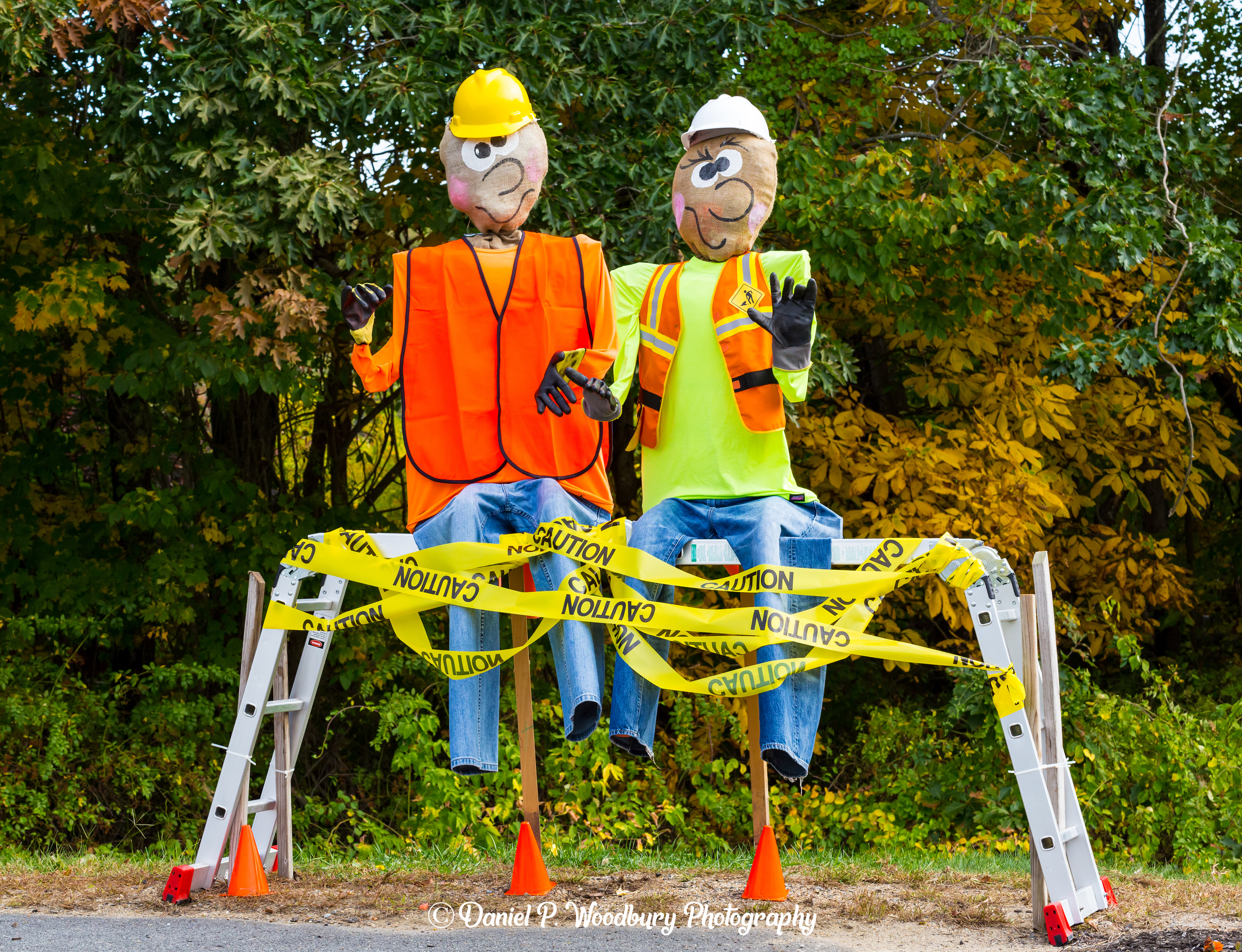 Men At Work Scarecrows