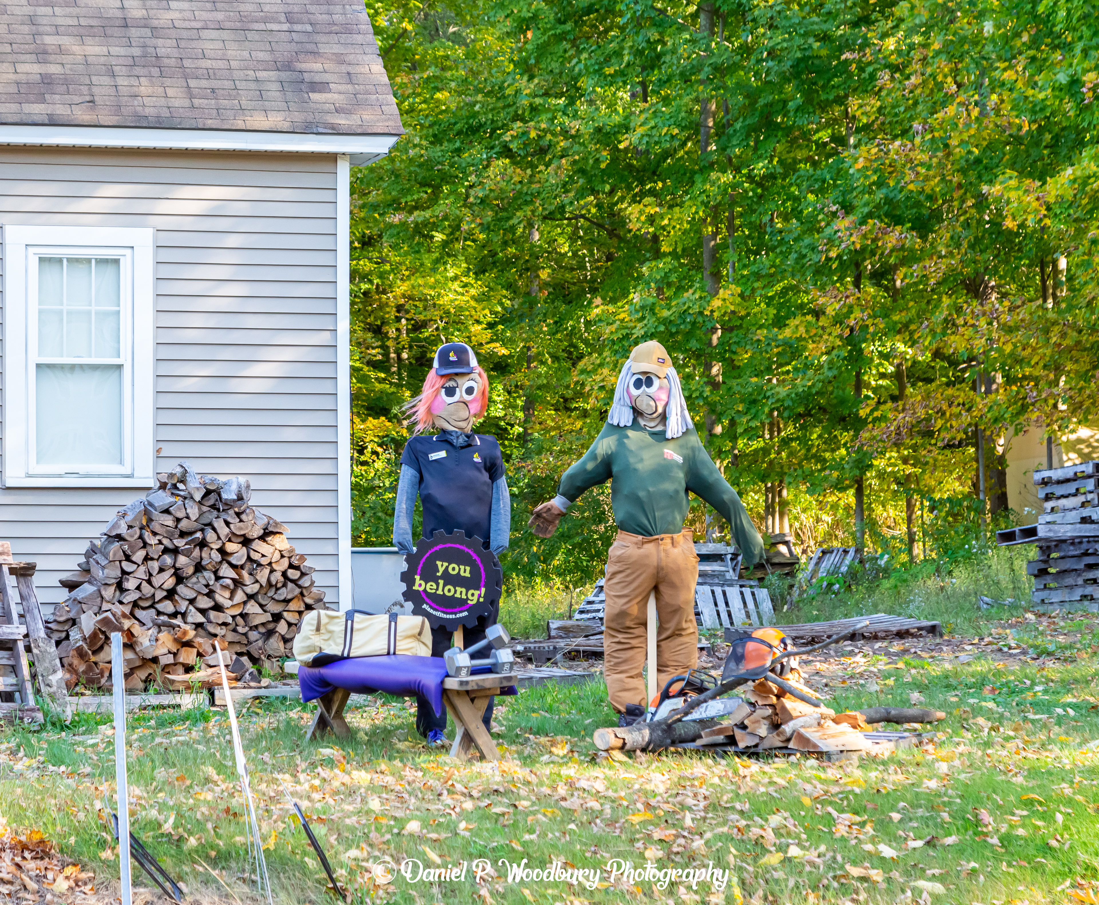 Planet Fitness & Higher Ground Tree Removal Scarecrows