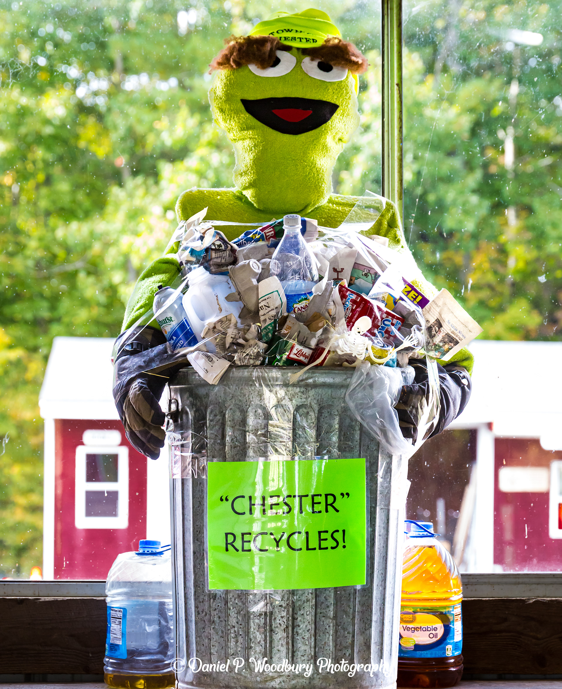Mr. Chester Recycles Scarecrow