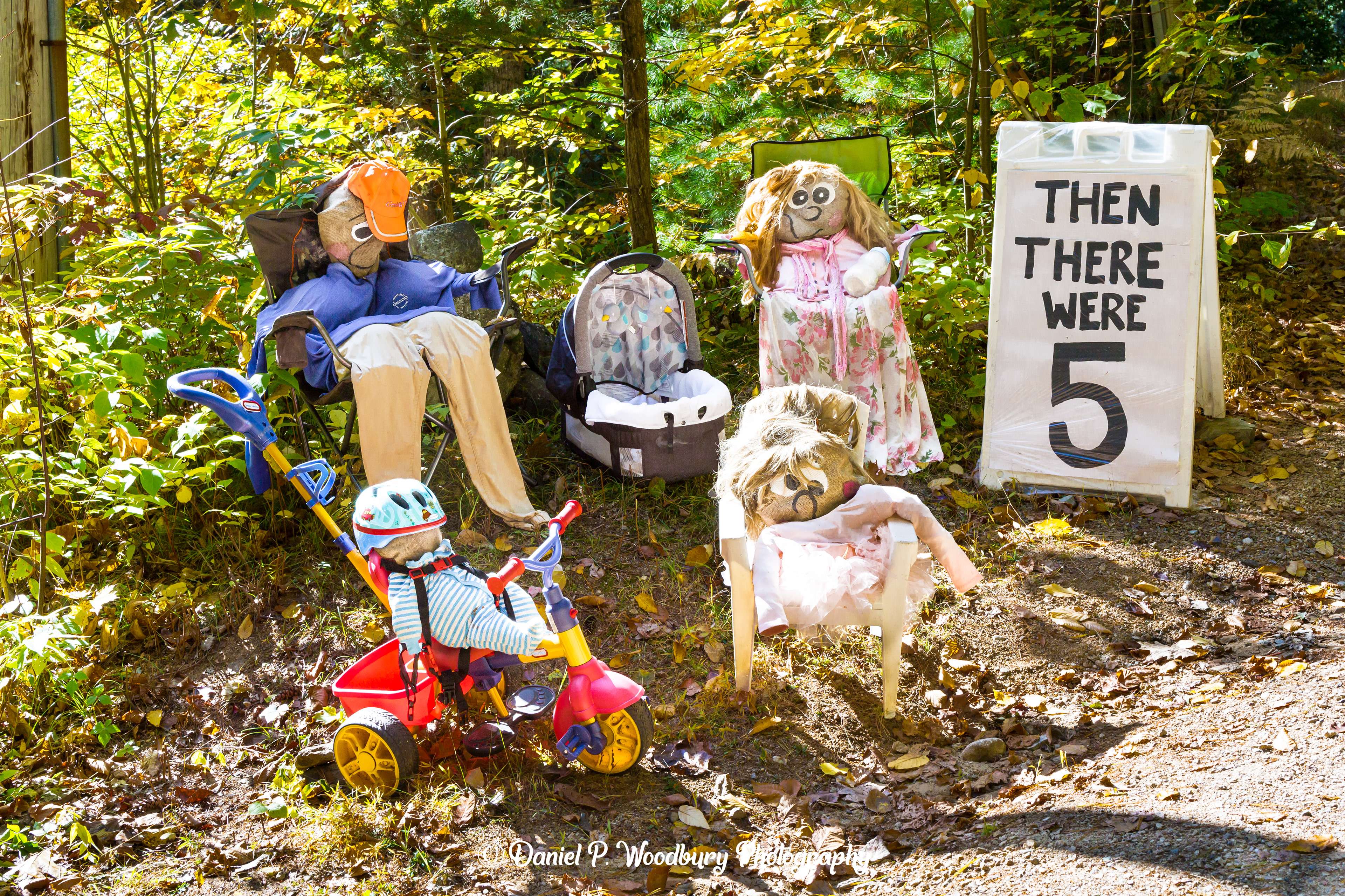 Gracie's Family Scarecrows