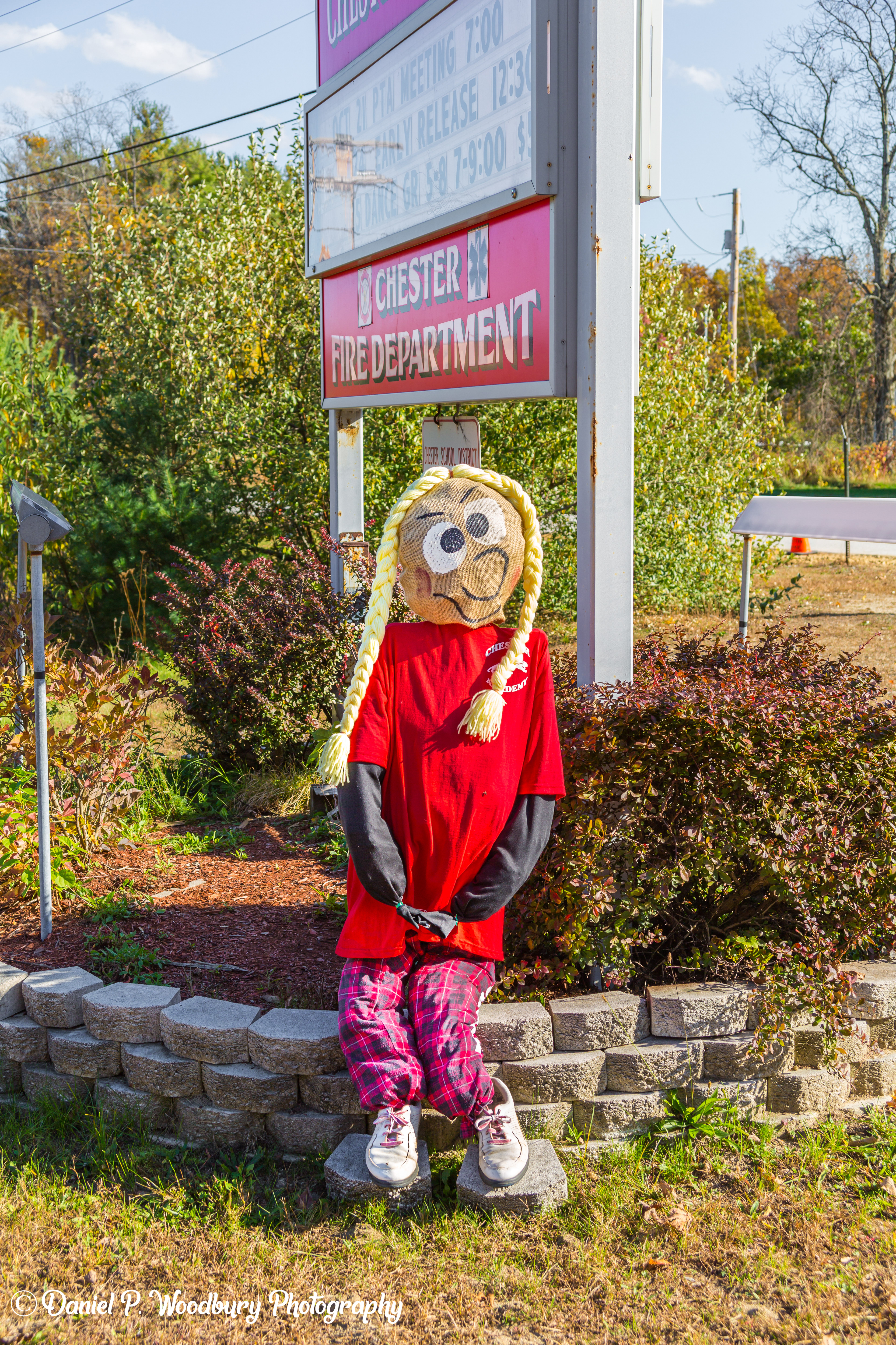 School Girl Scarecrow
