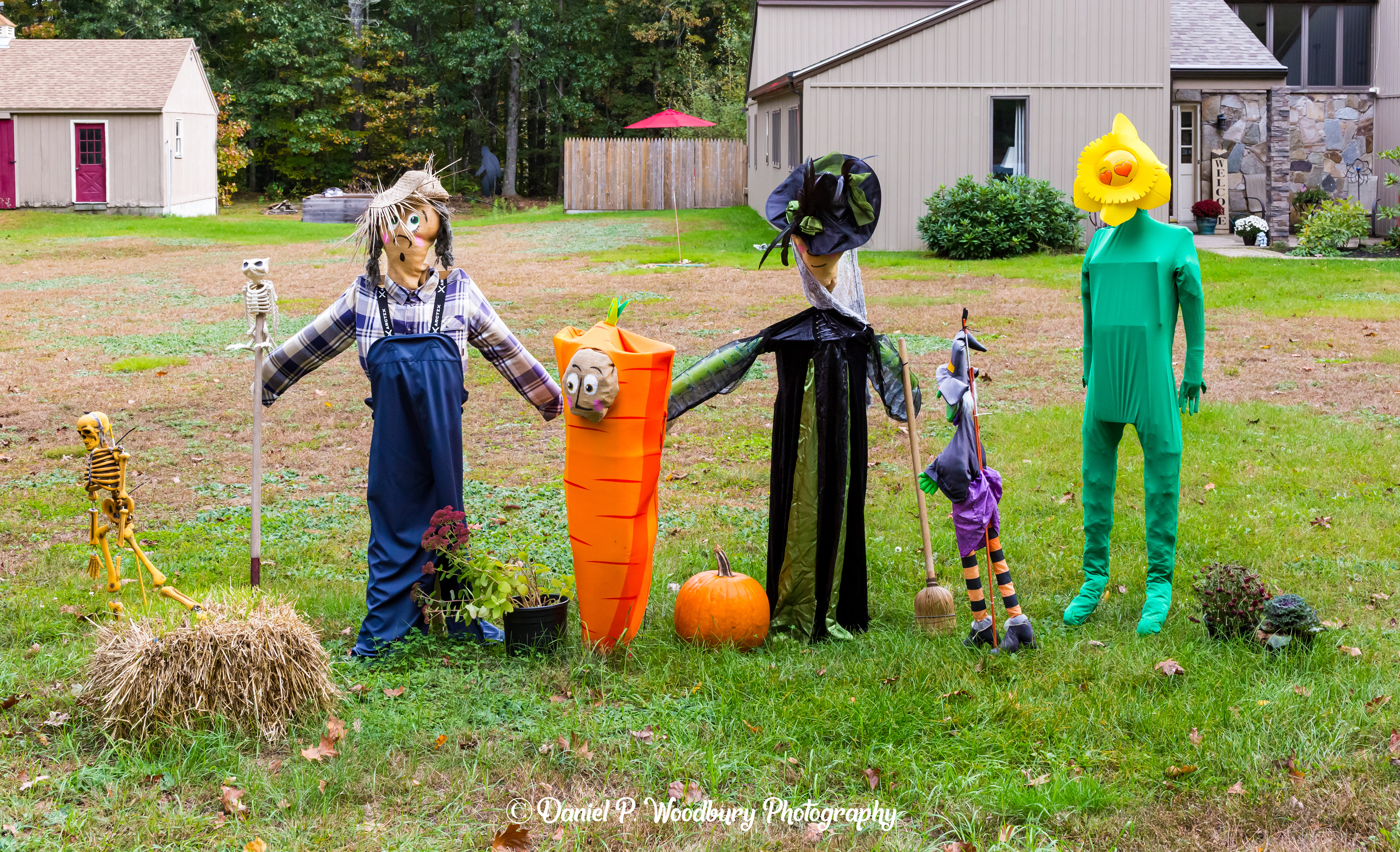 Trick Or Treatin' Scarecrows