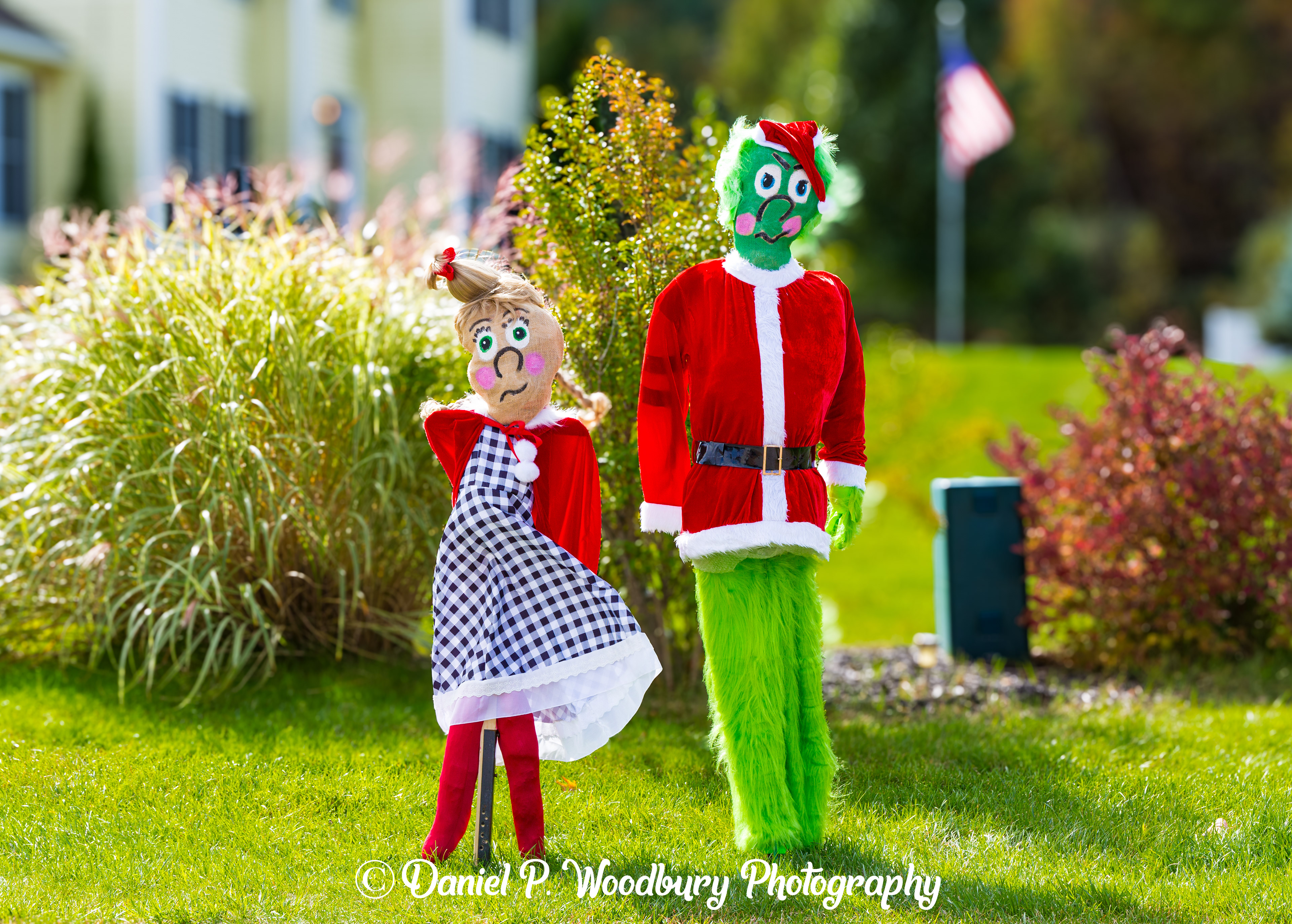 The Grinch & Cindy Lou Who Scarecrows