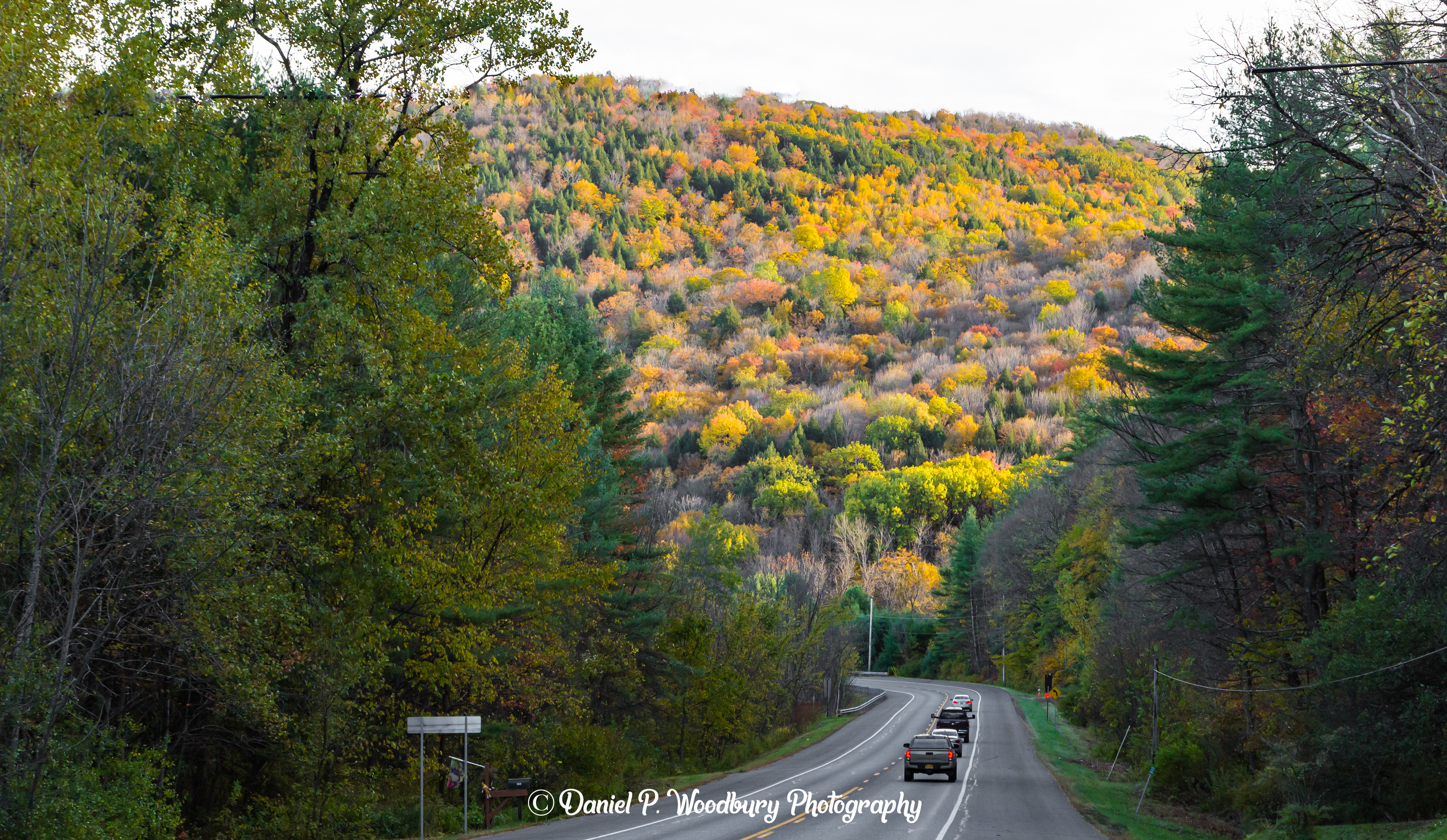 Mountain View In Autumn