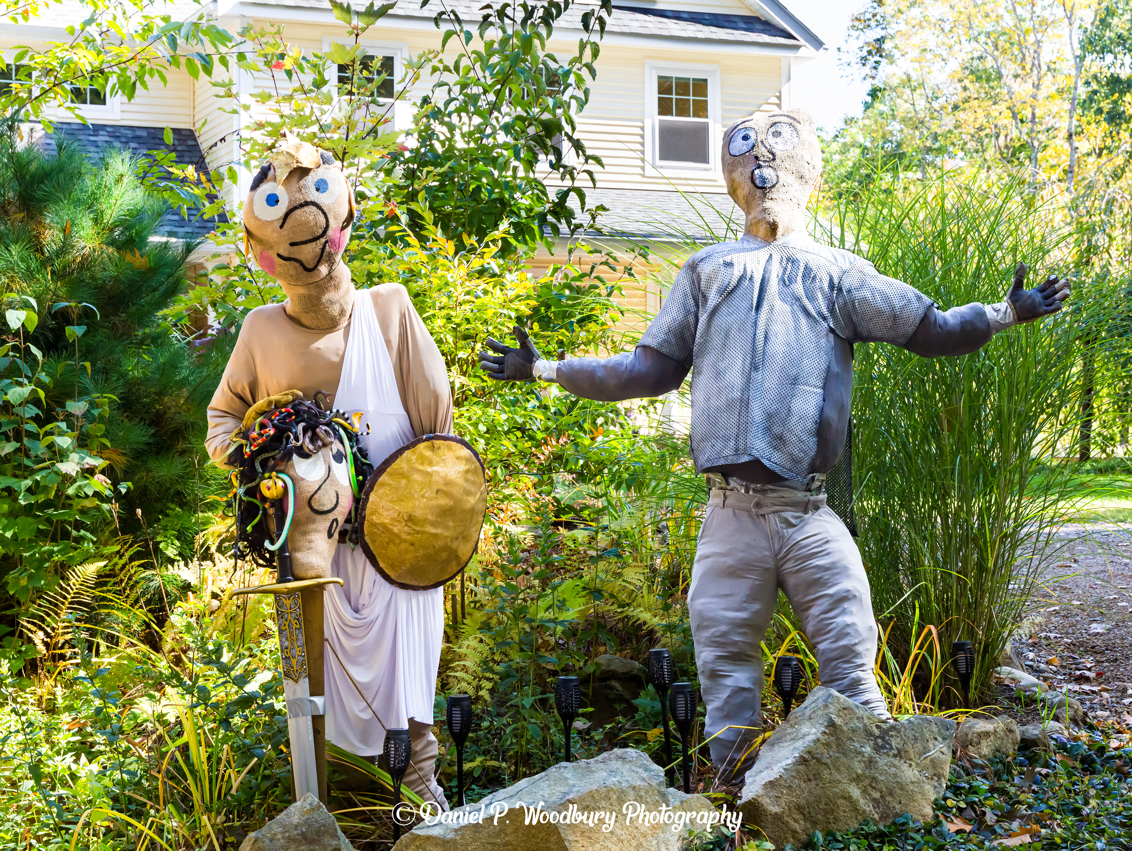 Perseus & Medusa Scarecrows