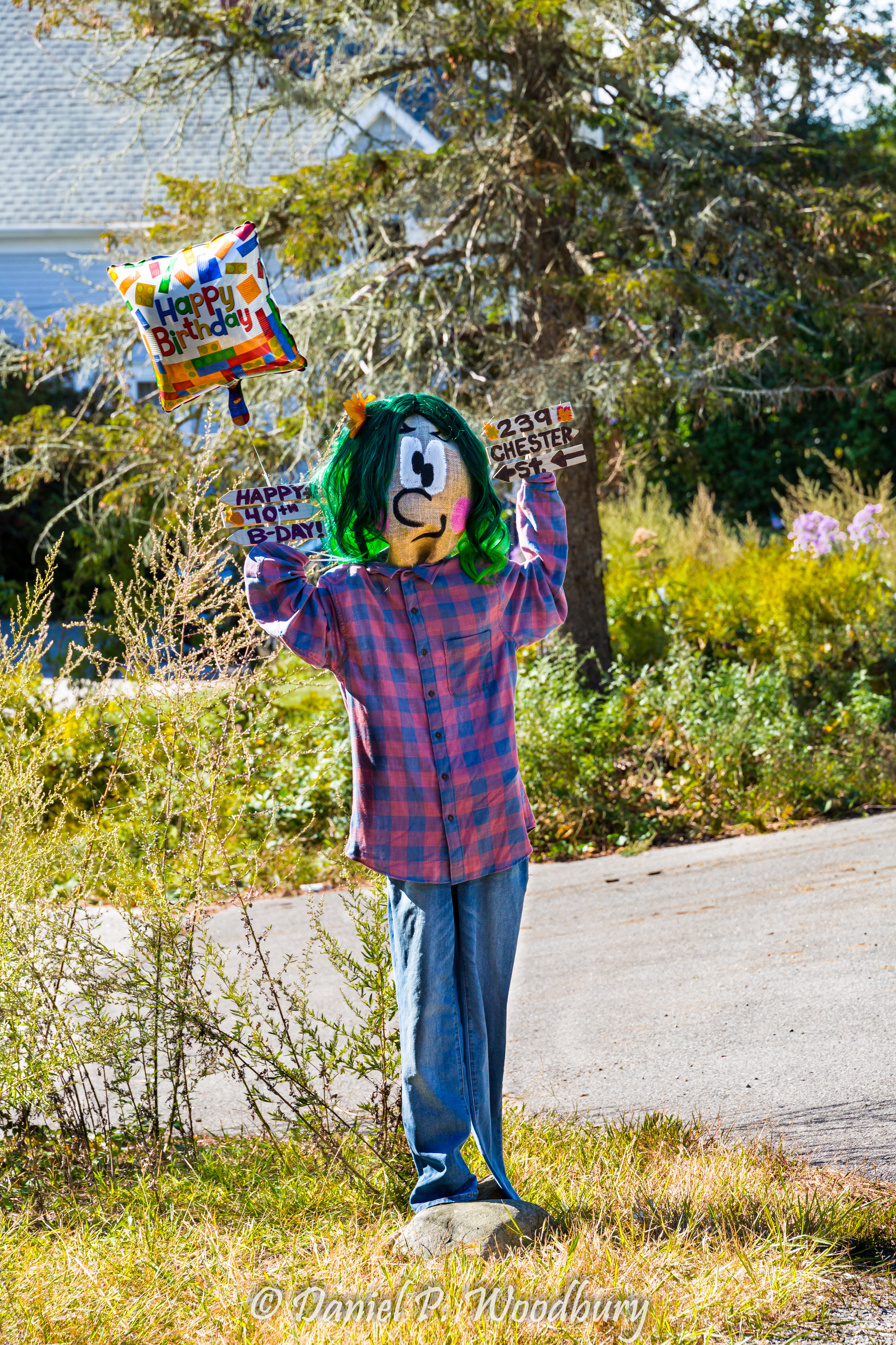 40th Birthday Scarecrow