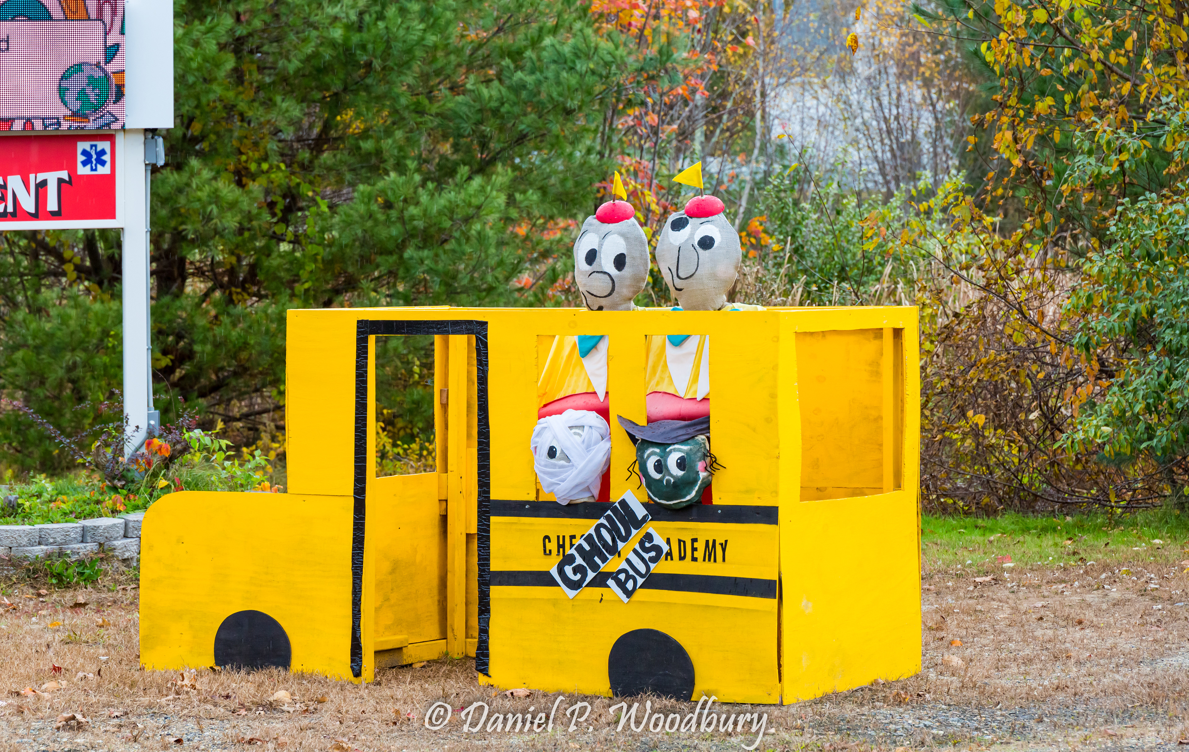 Ghoul Bus Scarecrows
