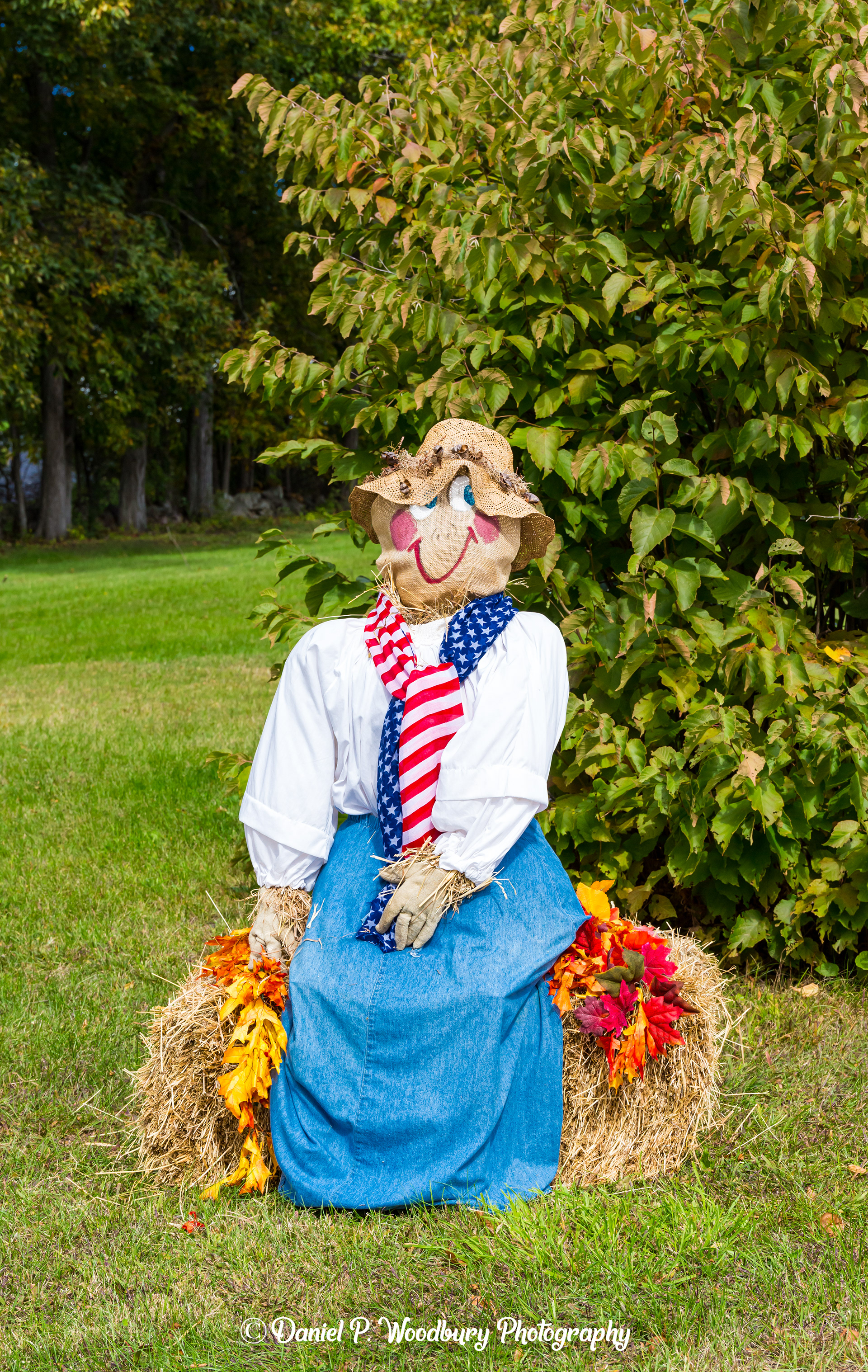 Patriotic Lady Scarecrow
