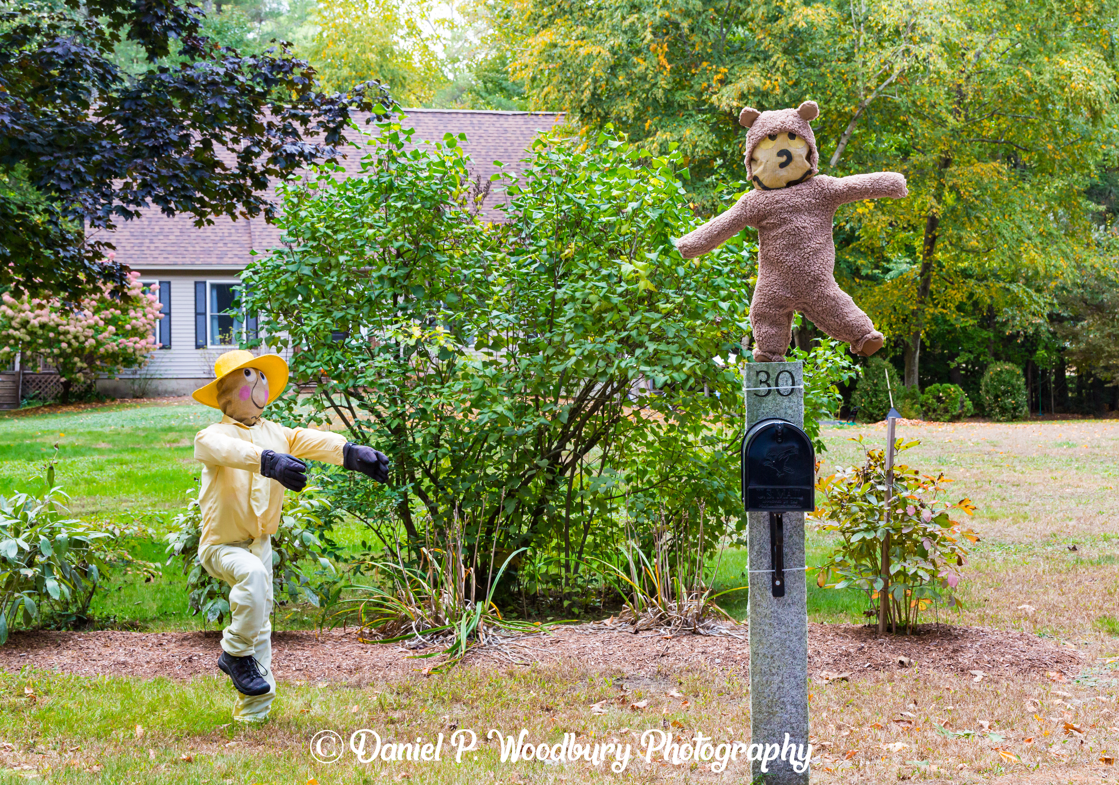 Curious George Scarecrows