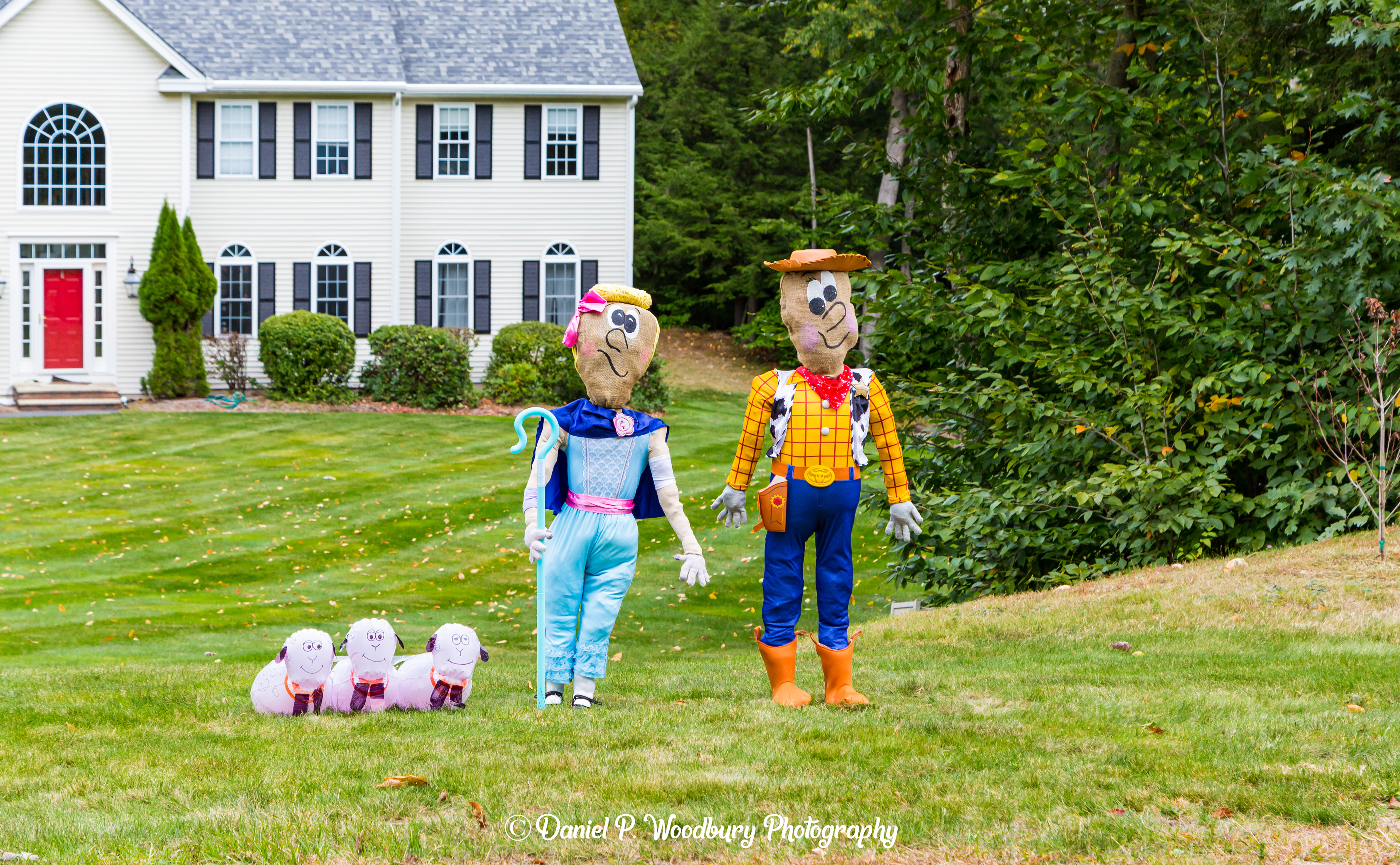 Bo Peep & Woody Scarecrows