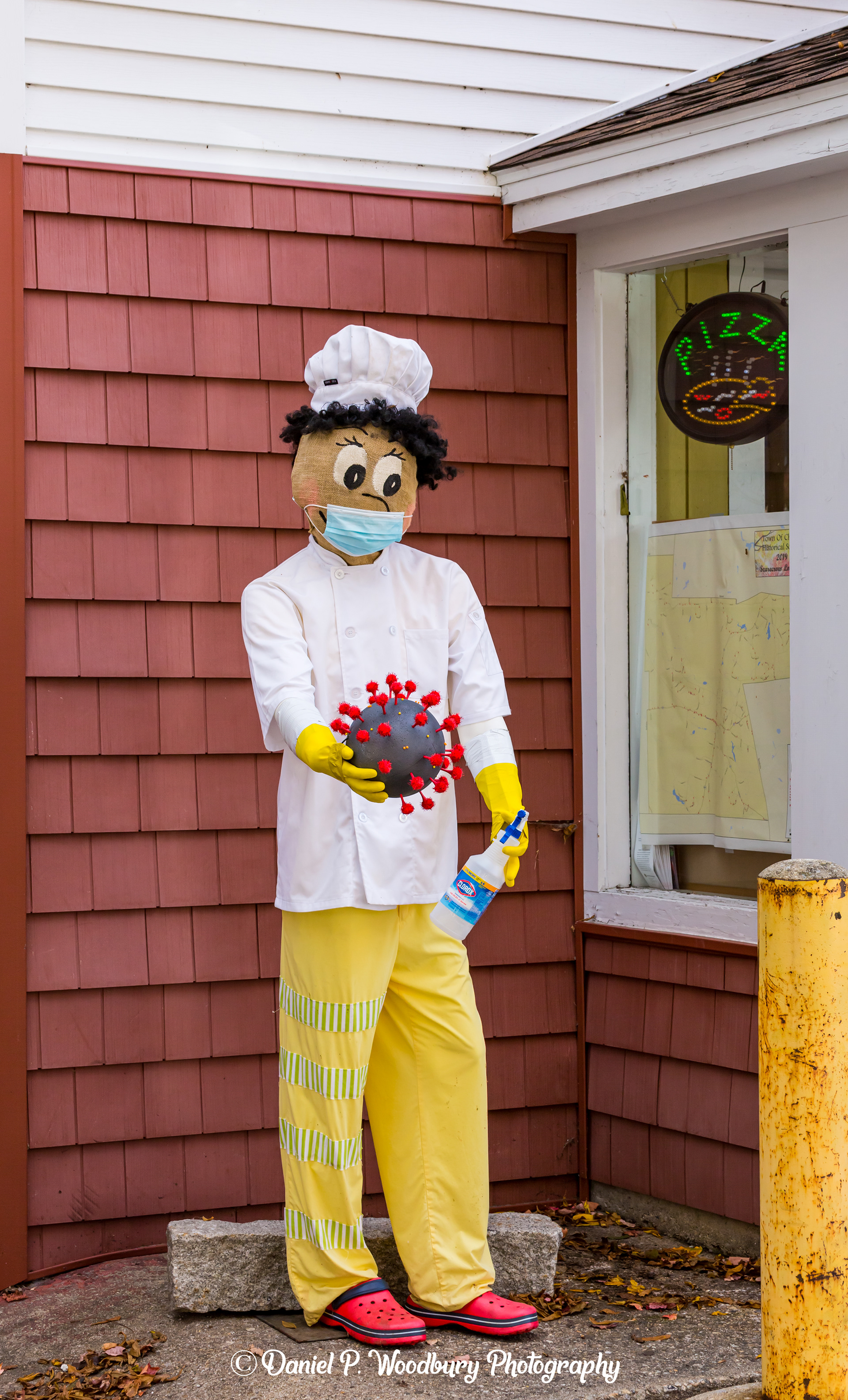 Mr. No COVID Man Scarecrow