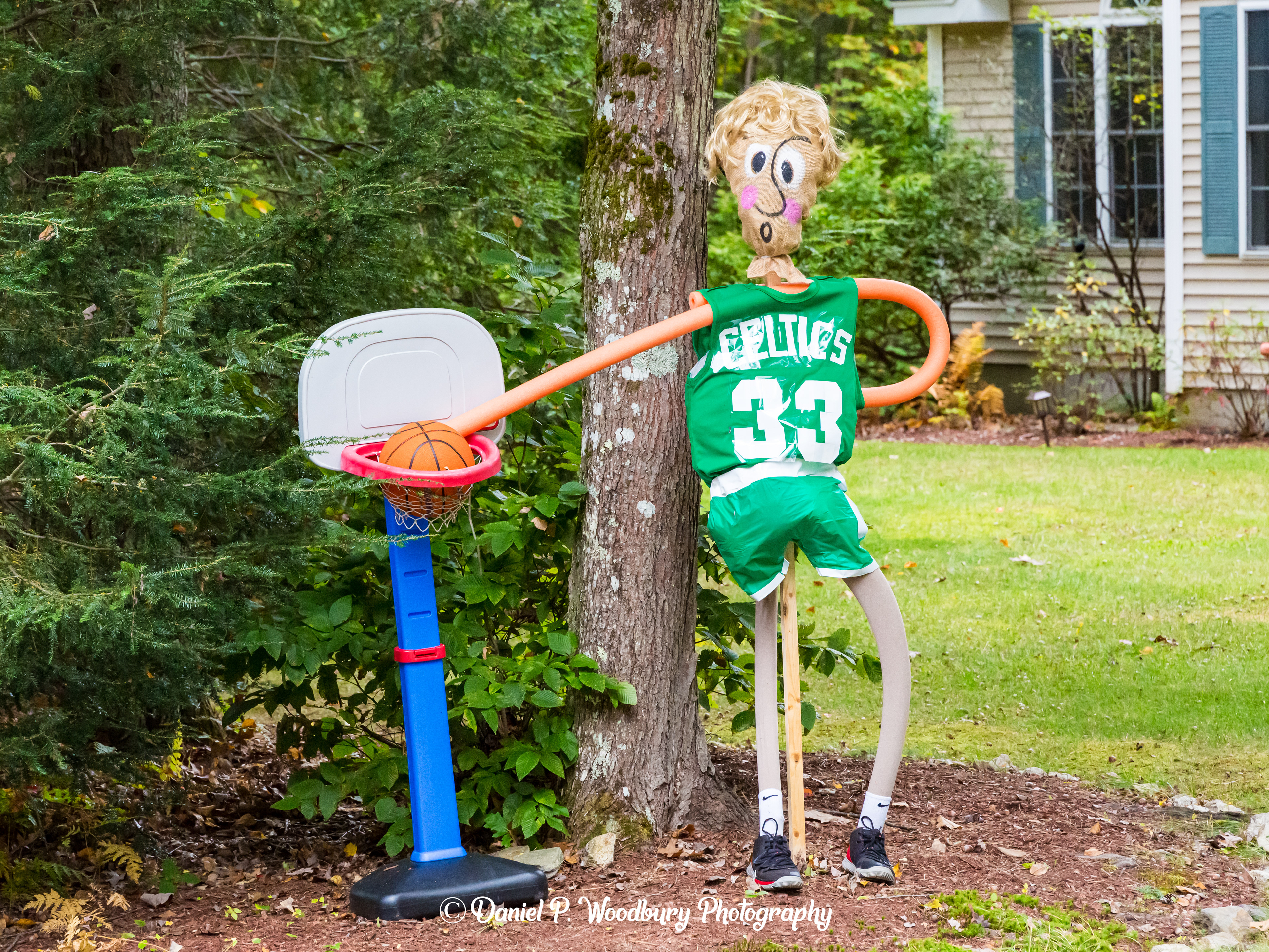 Larry Bird Scarecrow