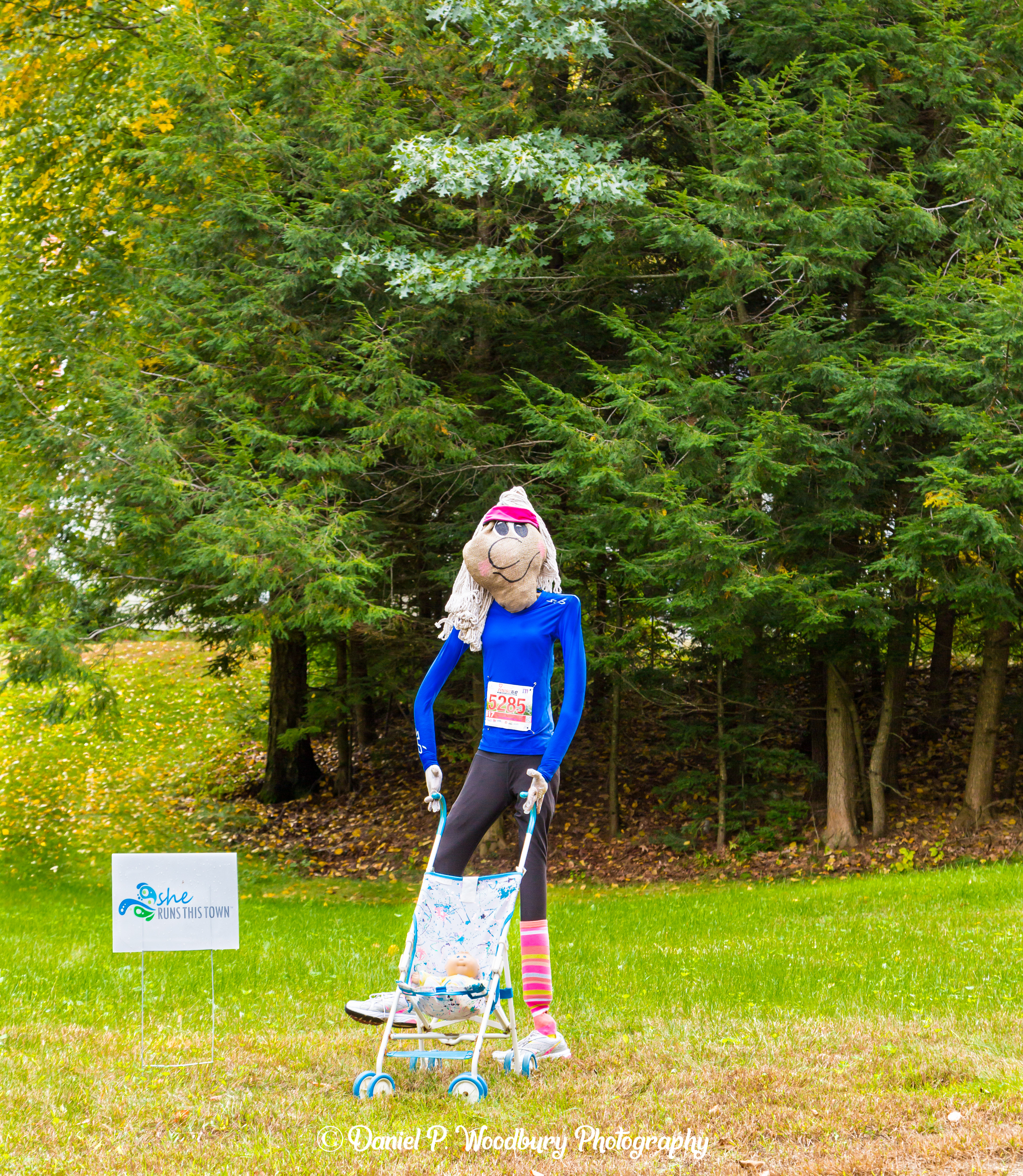 Running Girl Scarecrow