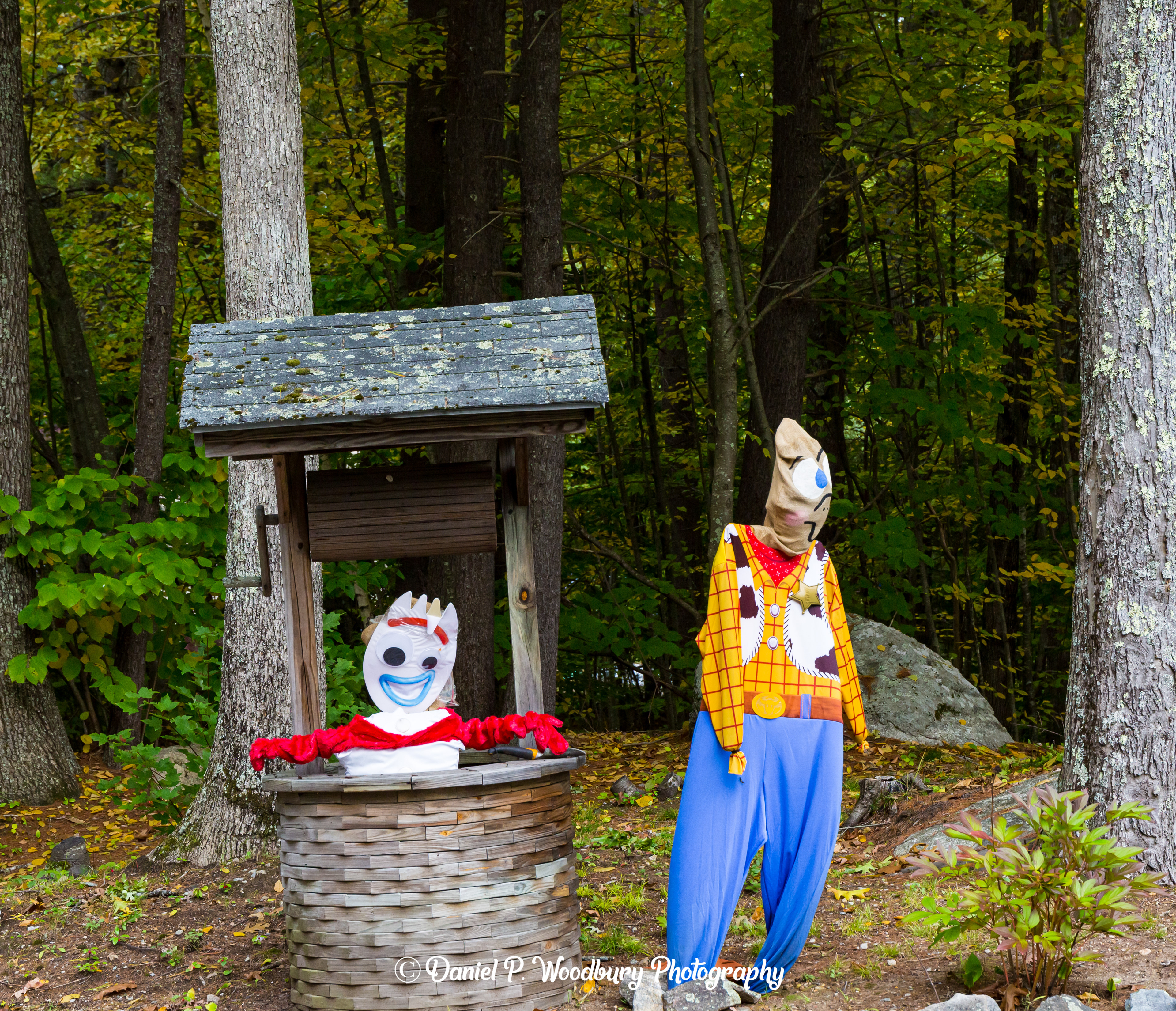 Woody & Forky Scarecrows