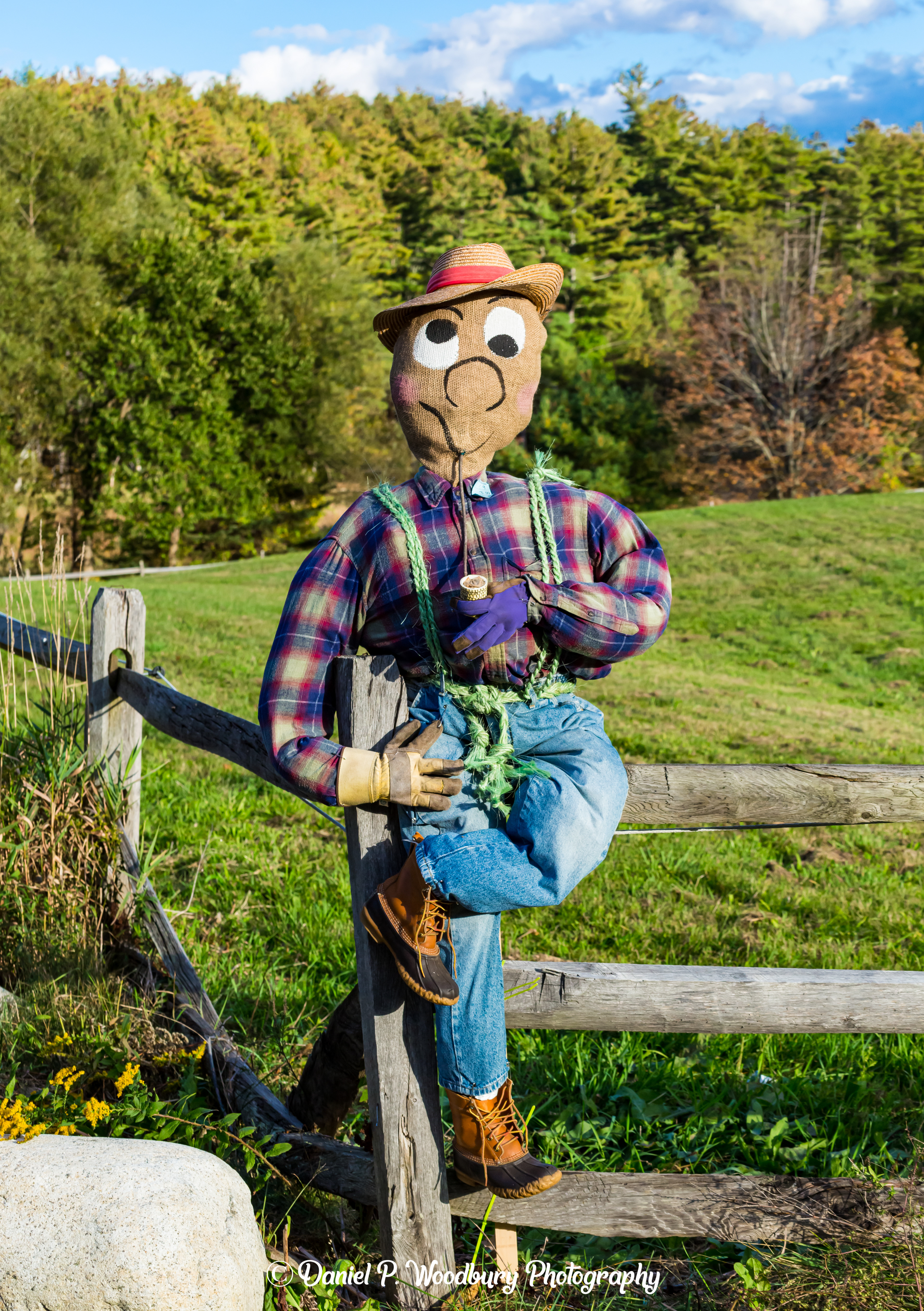 Pipe Smokin' Farmer Scarecrow