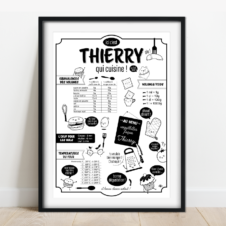 ILLUSTRATION TOO SALTY #kawaï #toosalty #kitchenprint #humor #maloriegolote