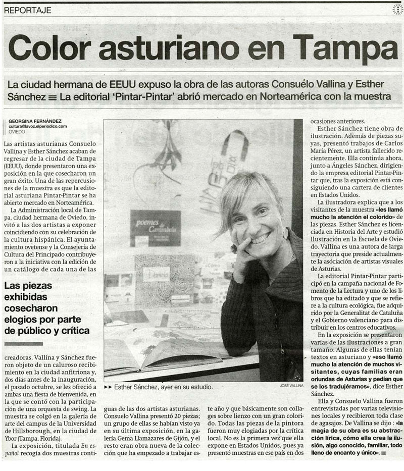 "En español" , exposición organizada por la Universidad Hillsborough Community College en el estado de Florida, Tampa (EEUU - 2007)