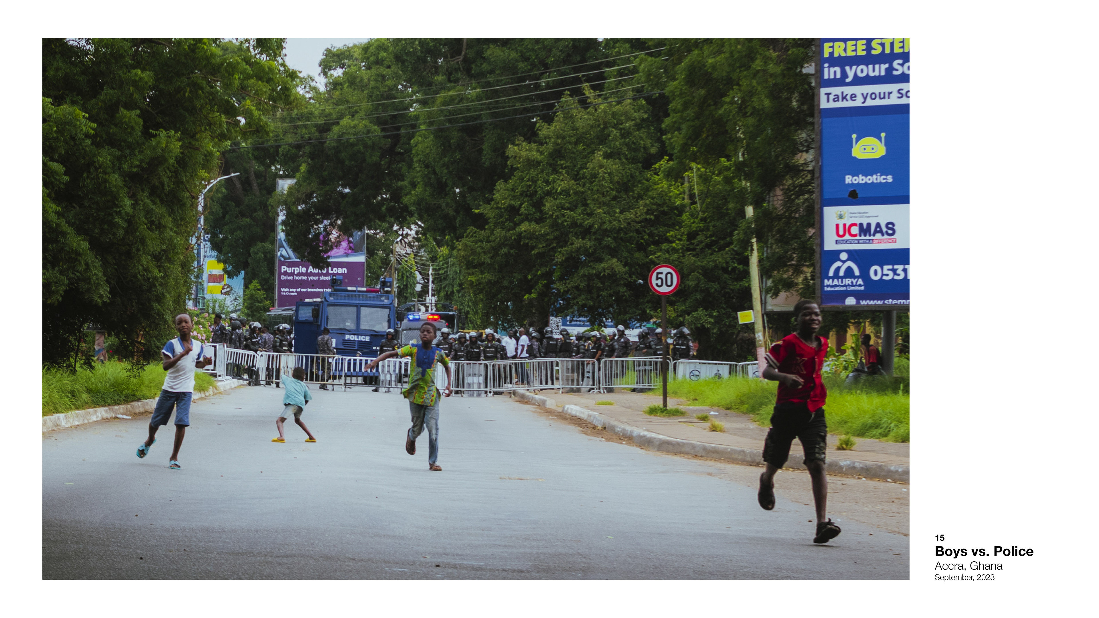 Boys vs. Police, Accra, 2023