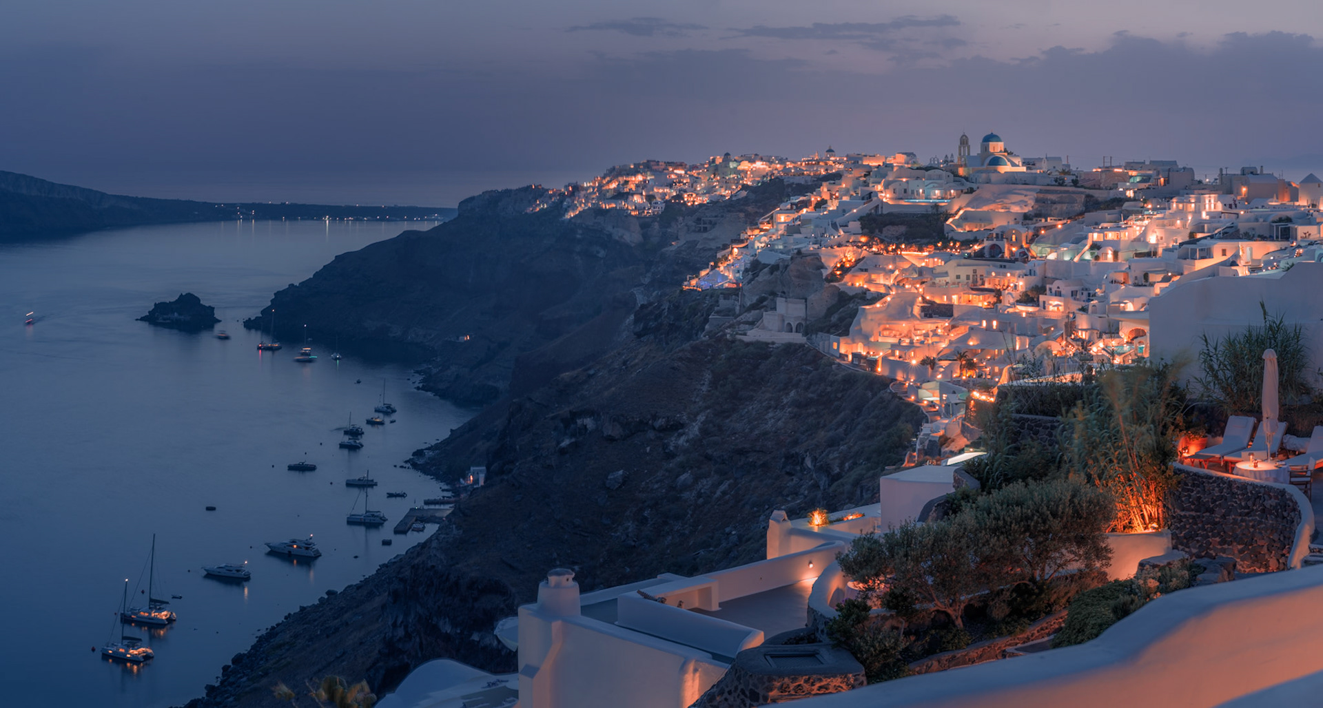 A Night in Santorini