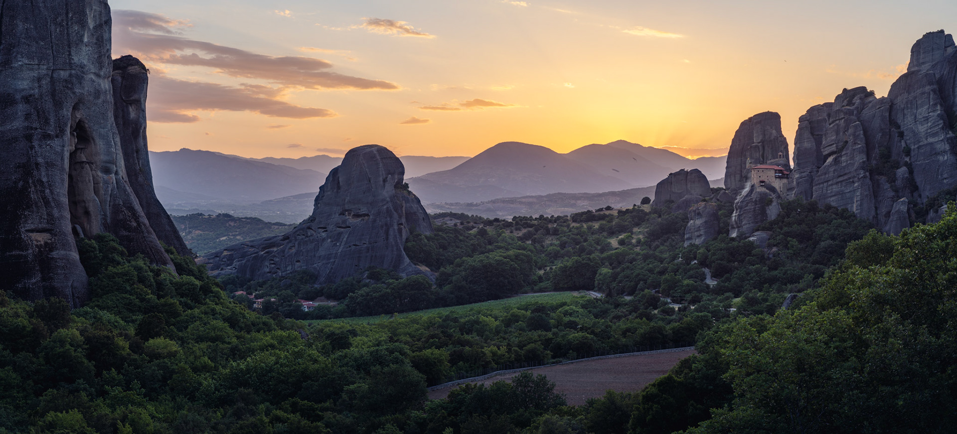 Meteora Sunset
