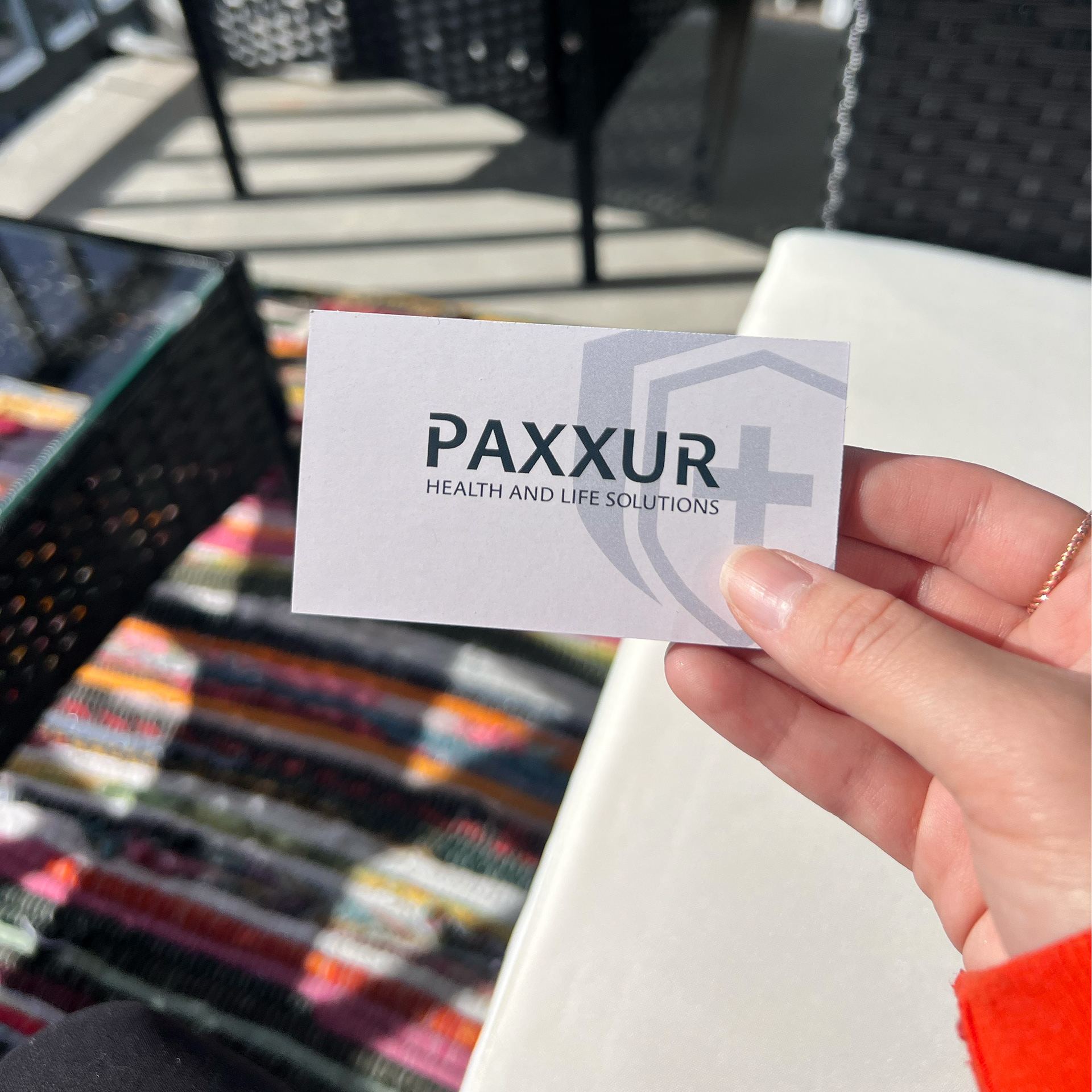 Front of business card