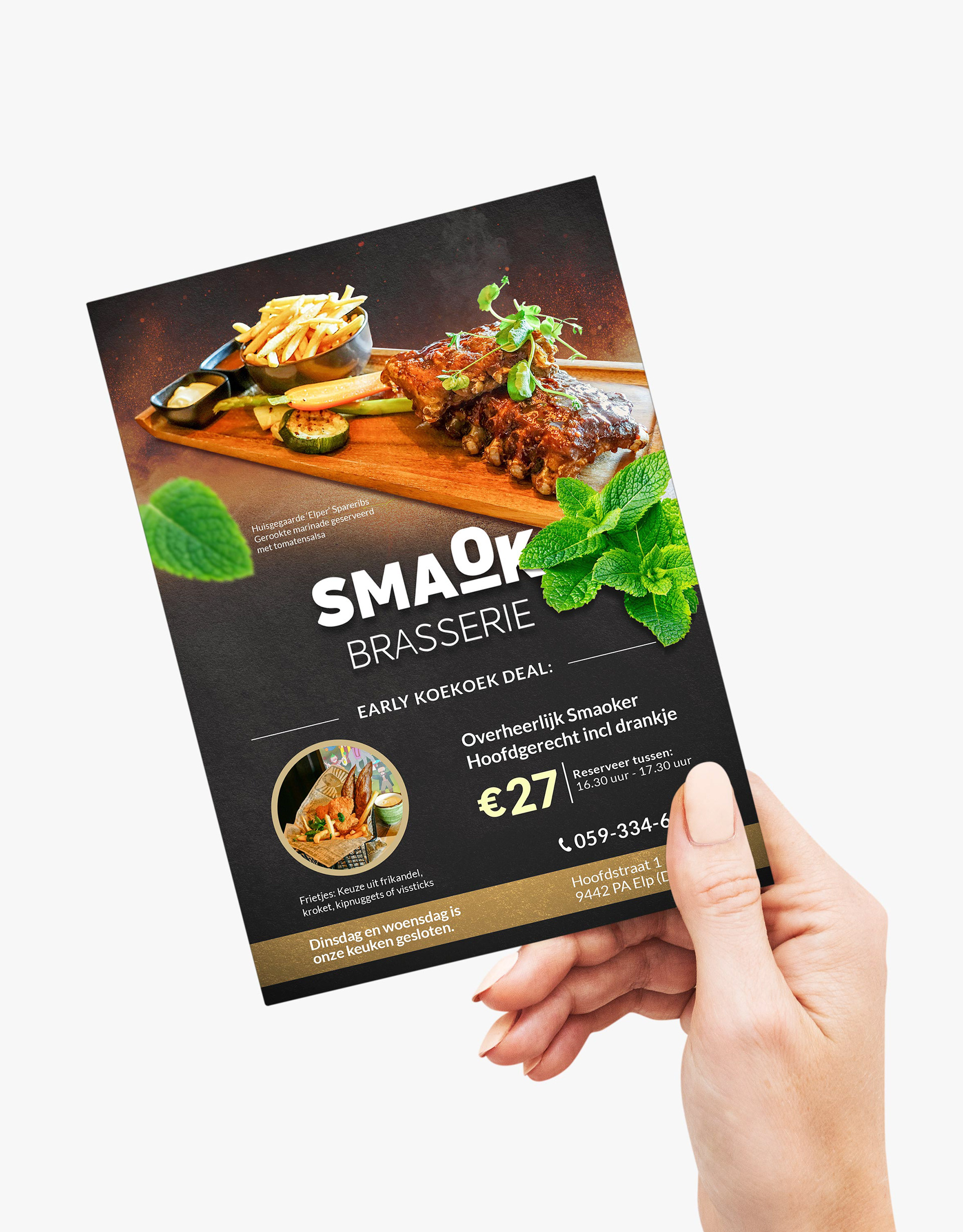 Flyer Para Restaurant de Hotel Koekoekshof en Holanda