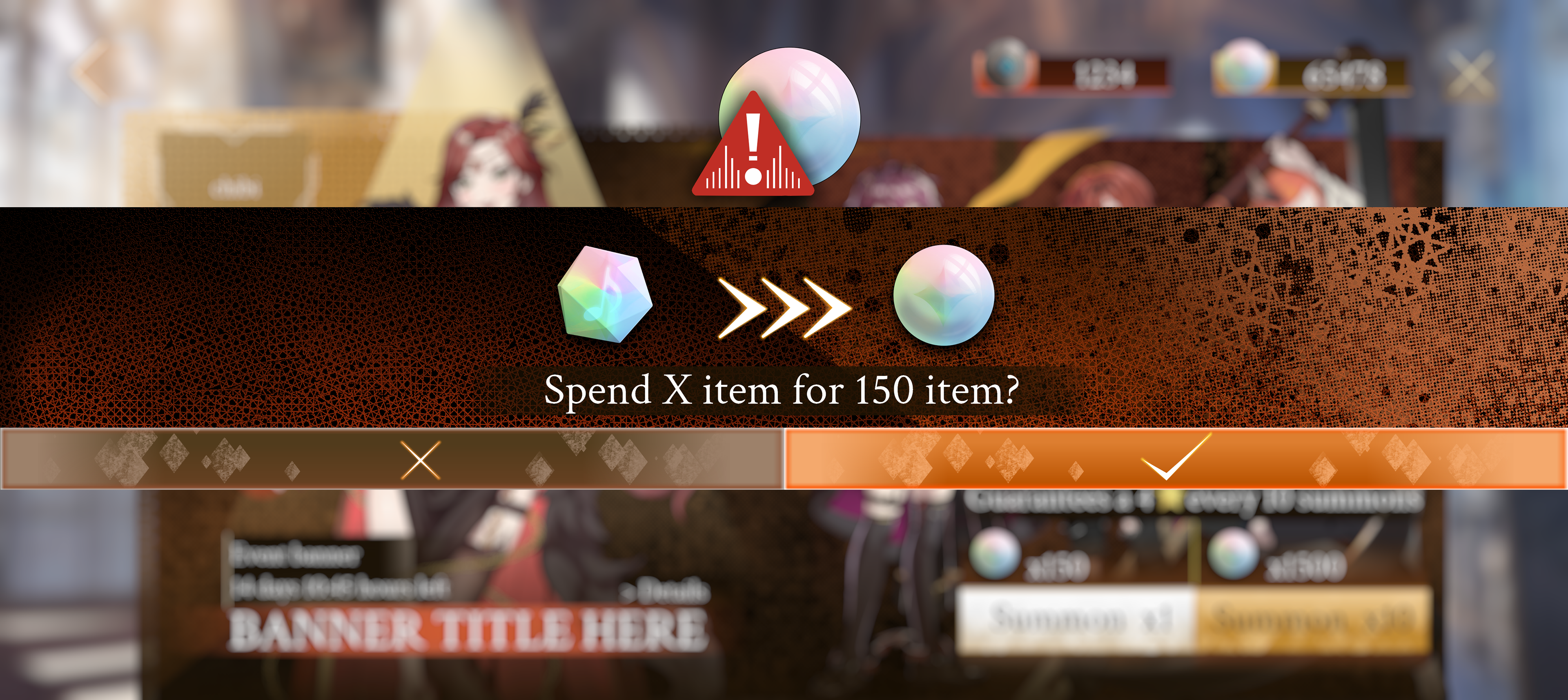 Warning UI