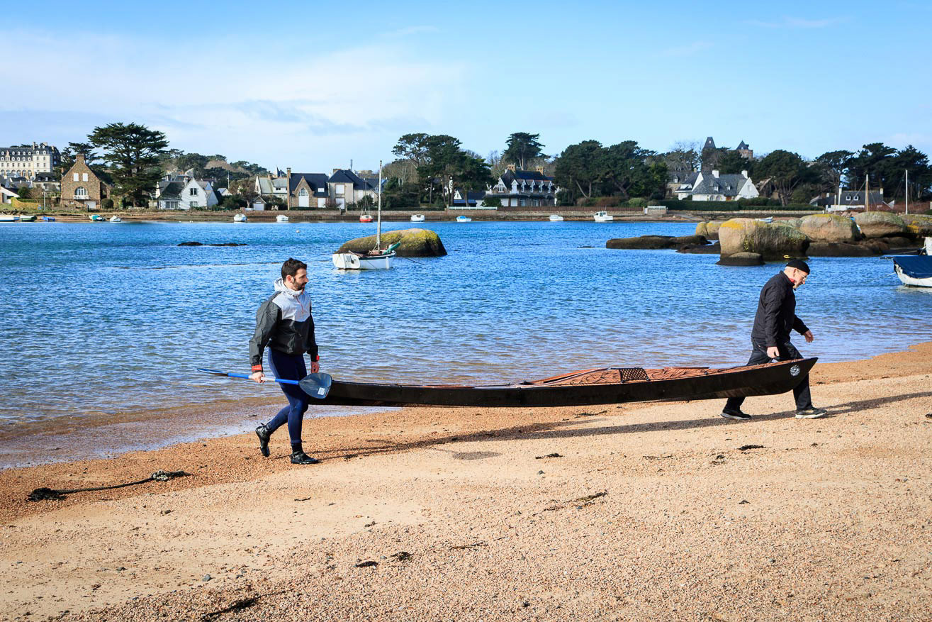 La Lanterne, Kayak, Côte de Granit Rose, photographie