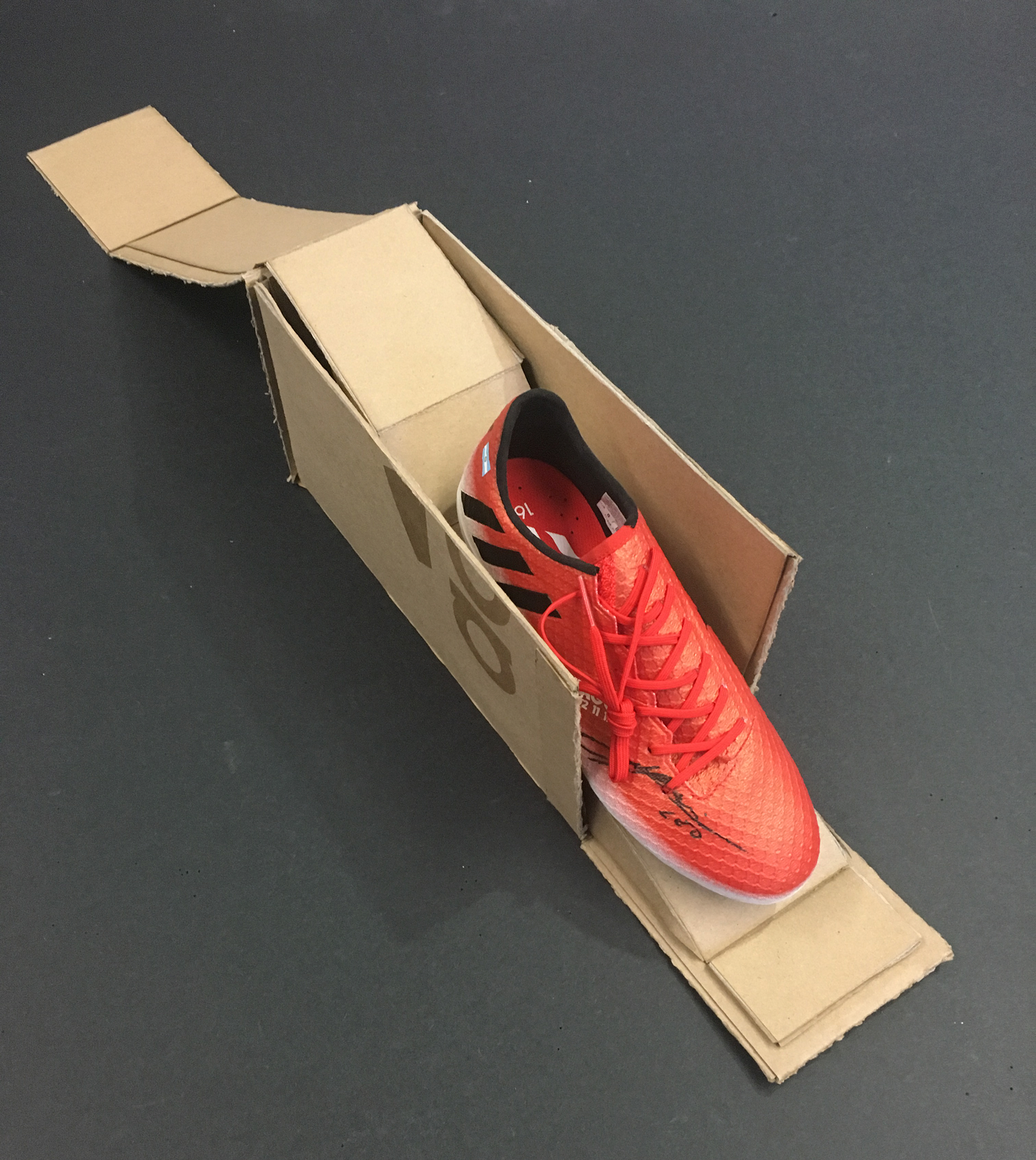 Cardboard shoebox prototype