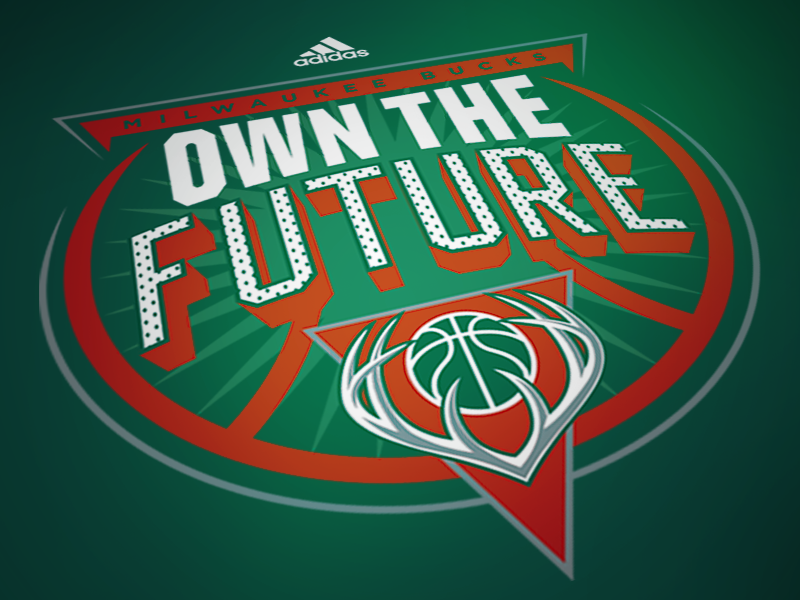 Close-up image of Bucks graphic.